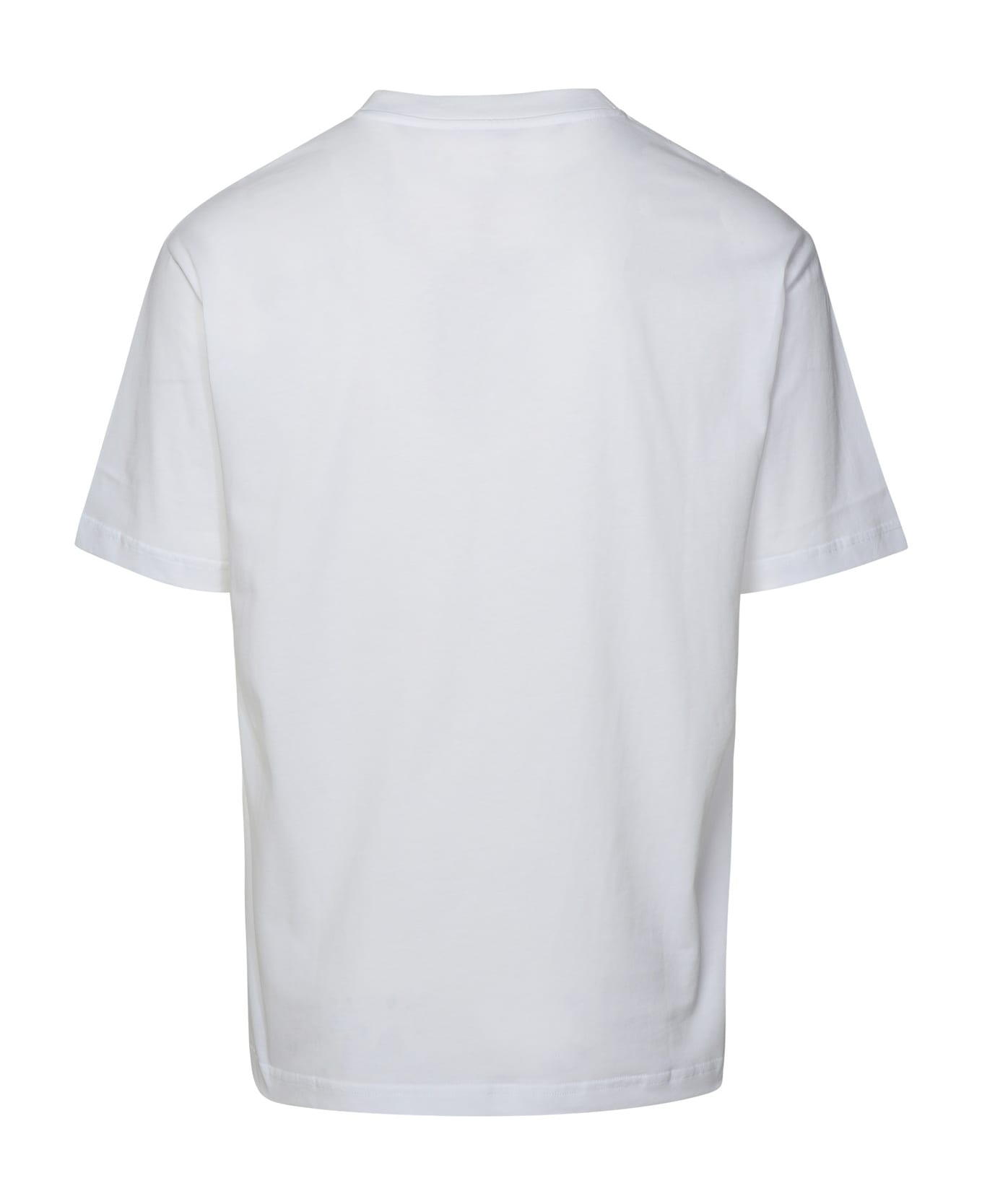 A.P.C. Logo Printed Crewneck T-shirt - WHITE