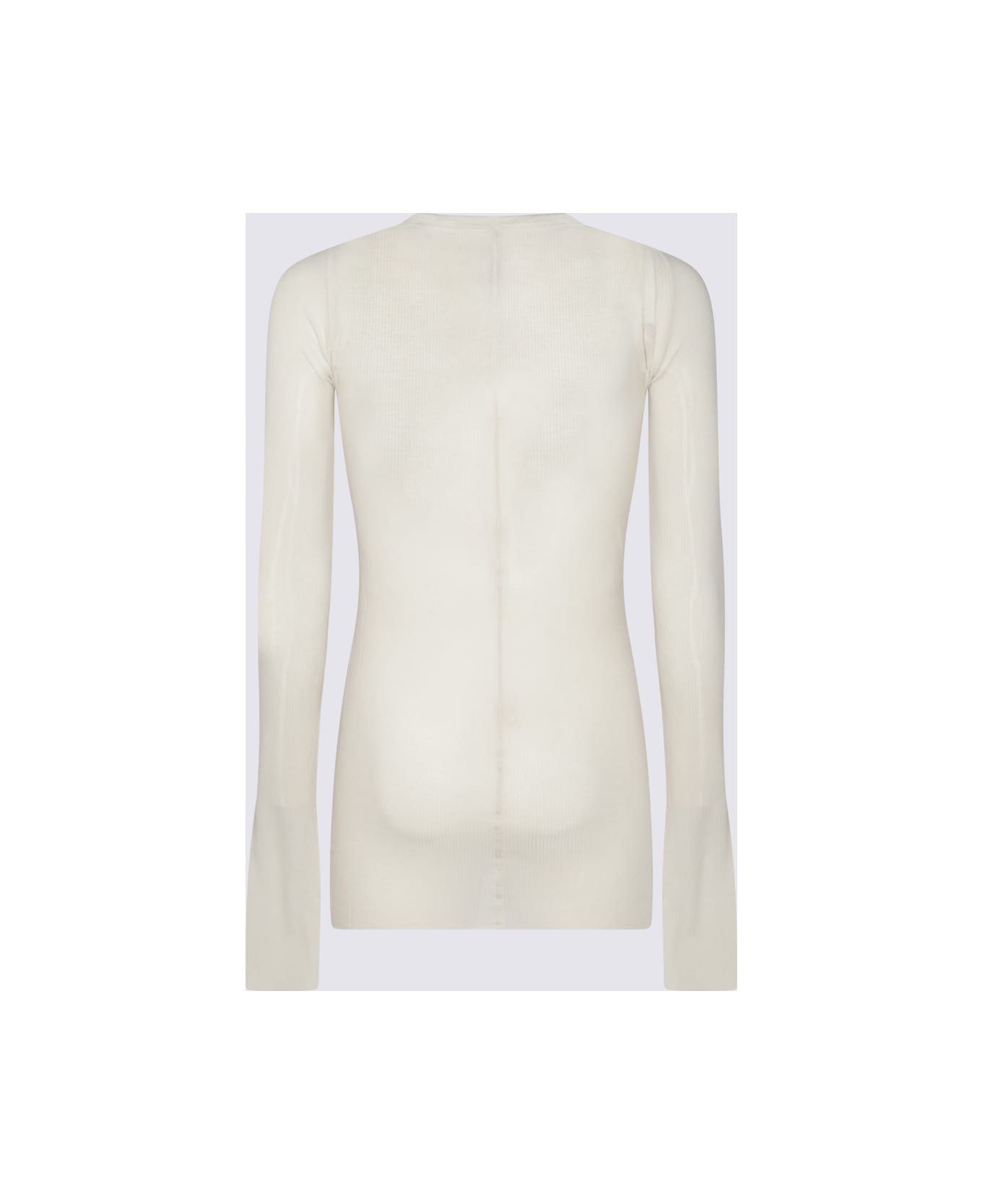 Rick Owens White Cotton Knitwear - DINGE