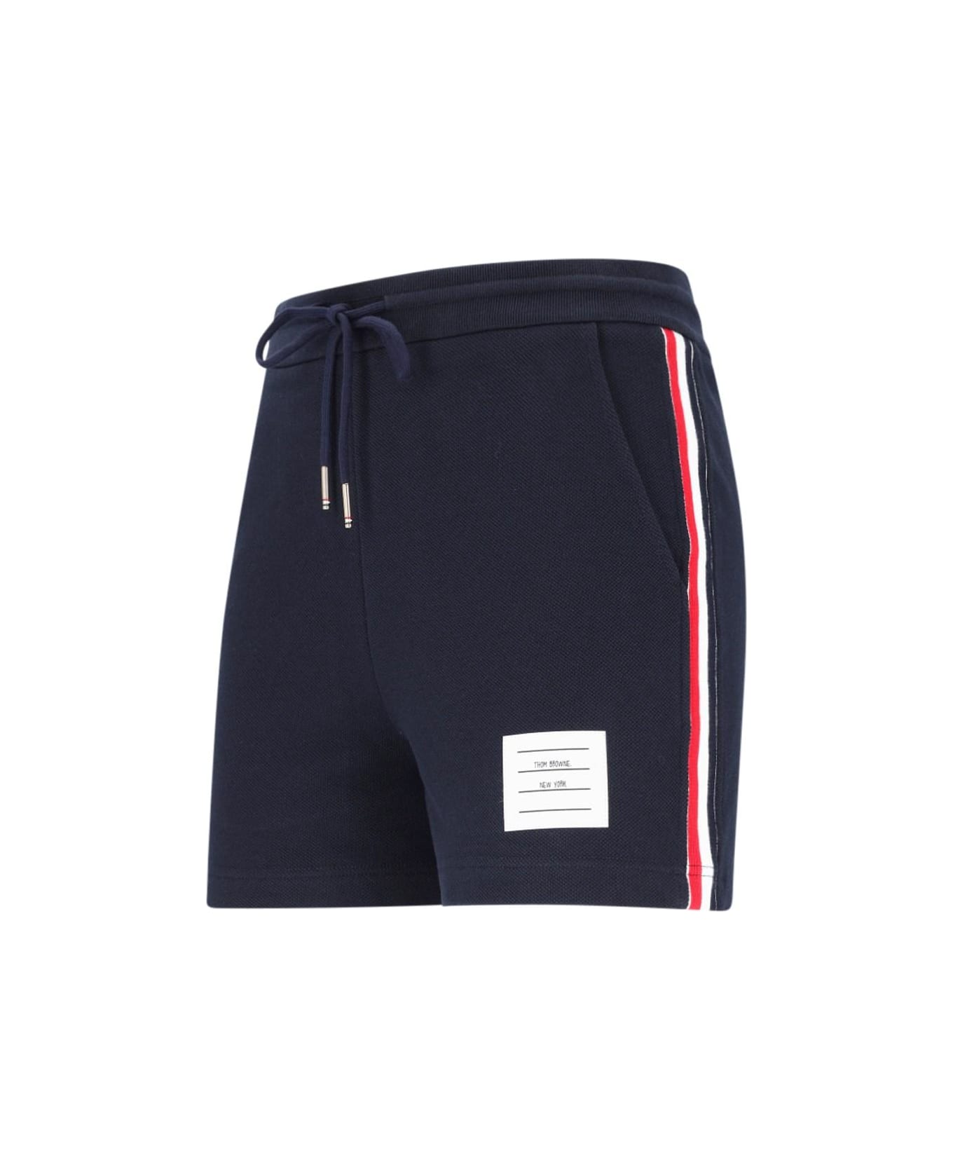 Thom Browne Logo Sport Shorts - NAVY ショートパンツ