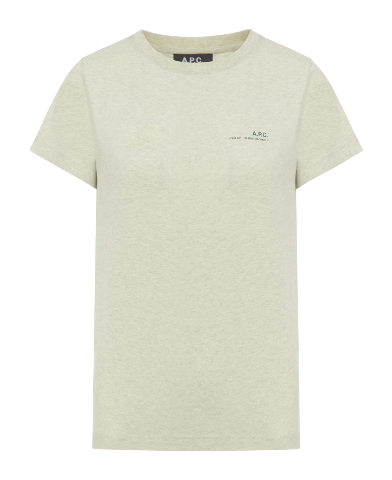 A.P.C. T-shirt Item F - Pkc Vert Pale Chine Tシャツ