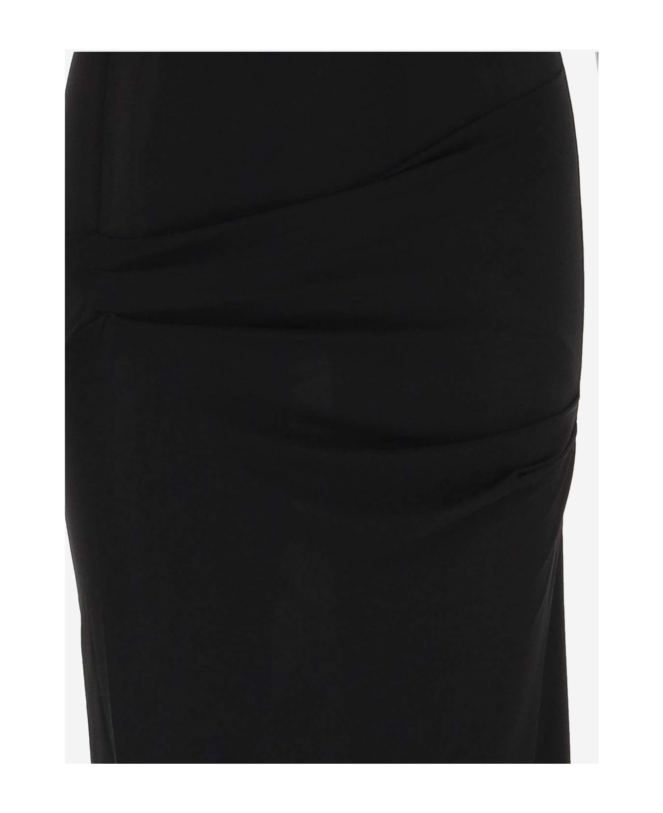 Jacquemus La Robe Drapeado - Black