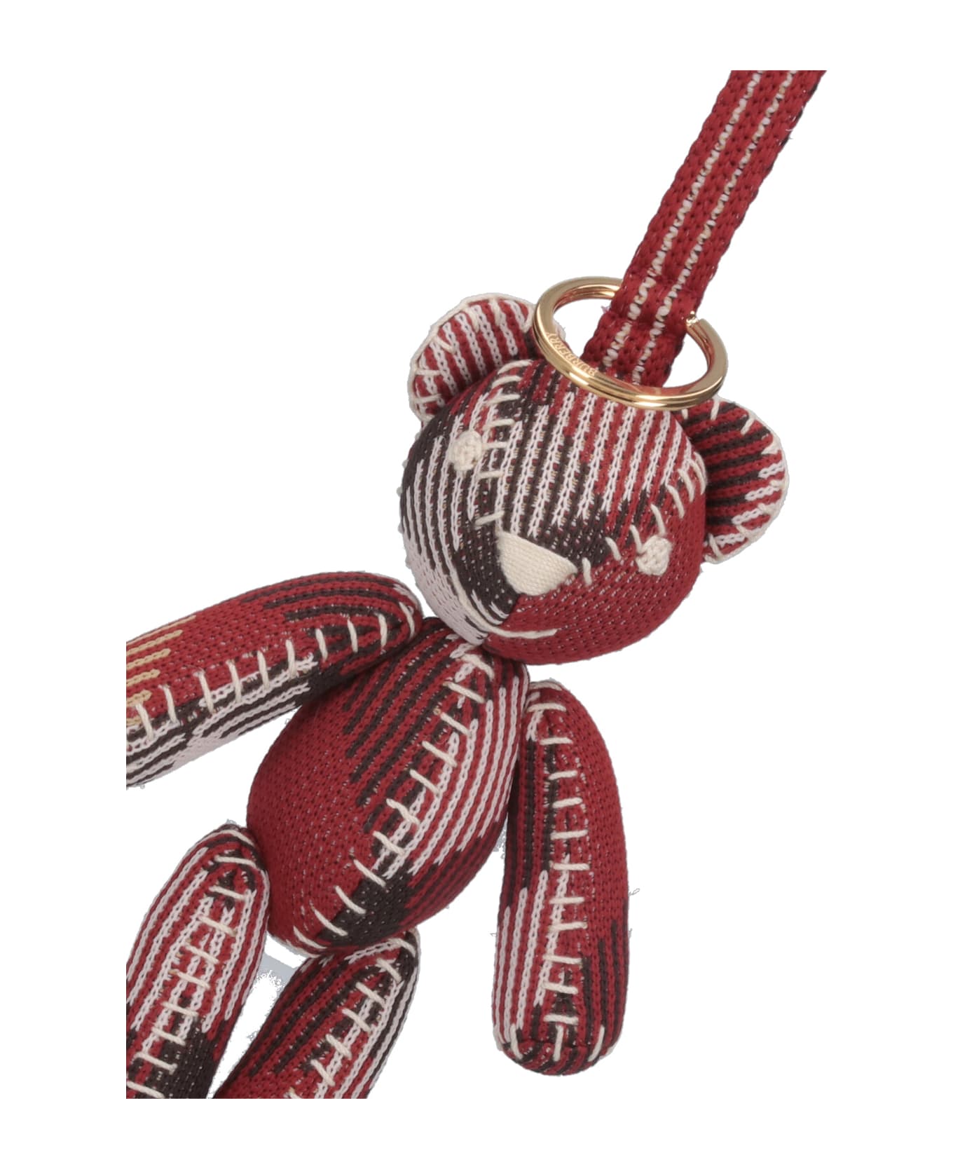Burberry "thomas" Teddy Bear Keyring Charm - Red