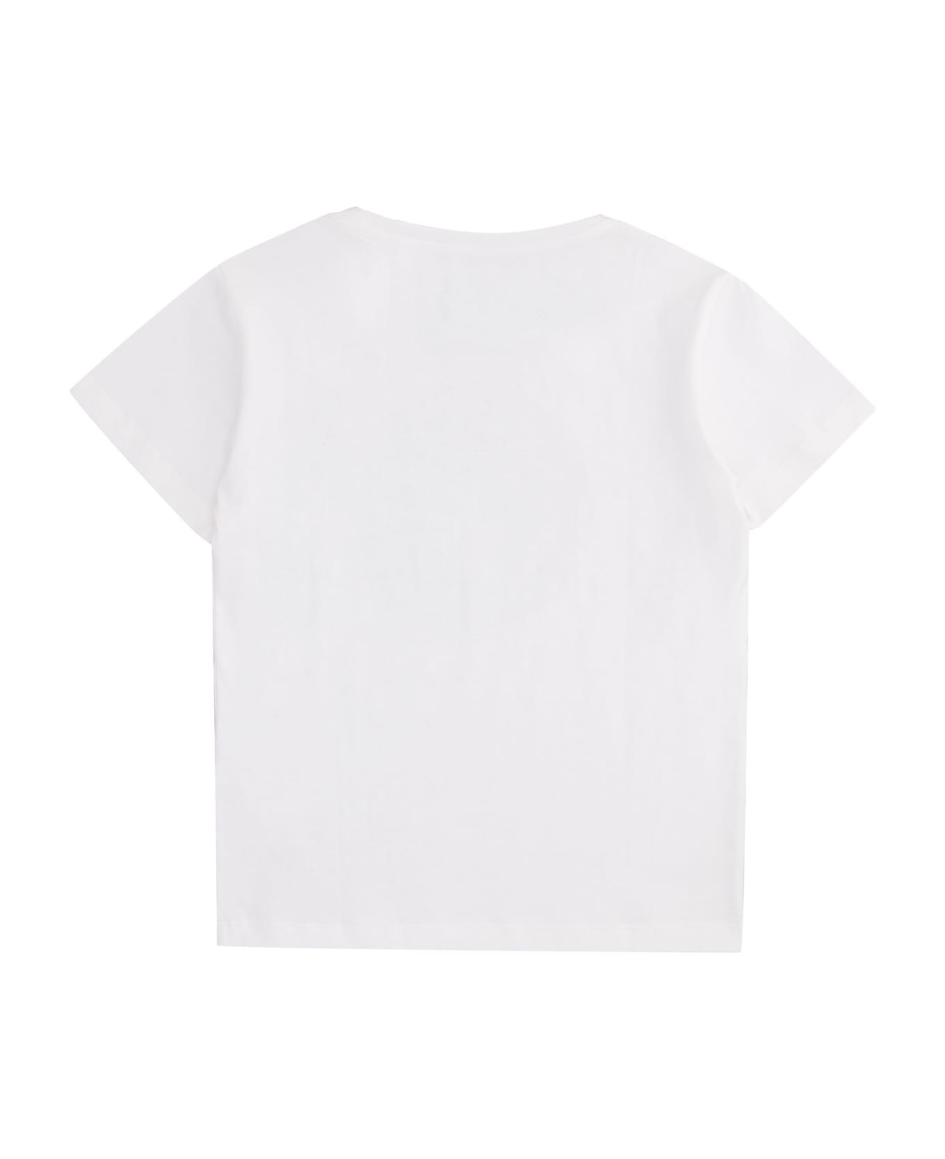 Young Versace Cotton Crew-neck T-shirt - White Tシャツ＆ポロシャツ