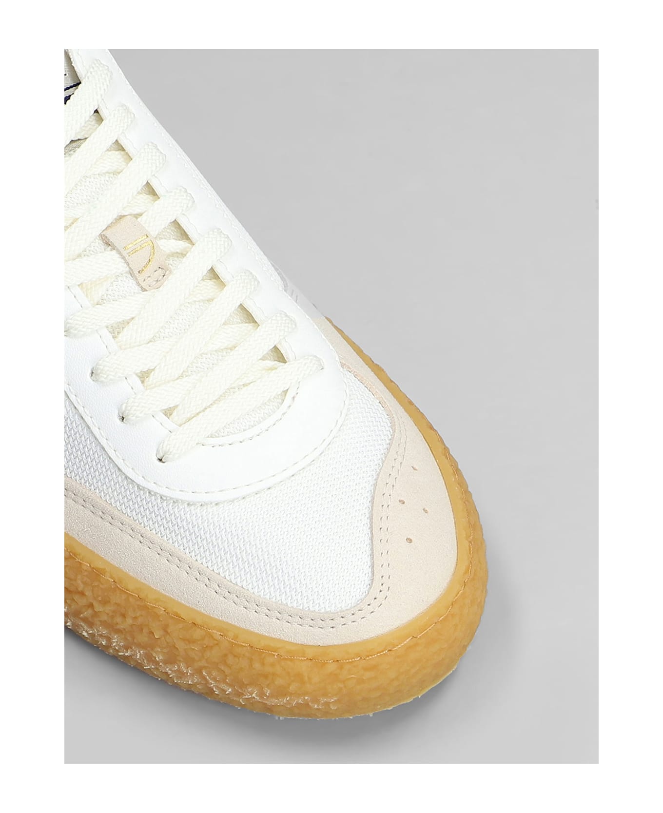 Puraai Evergreen Sneakers In White Leather And Fabric - white