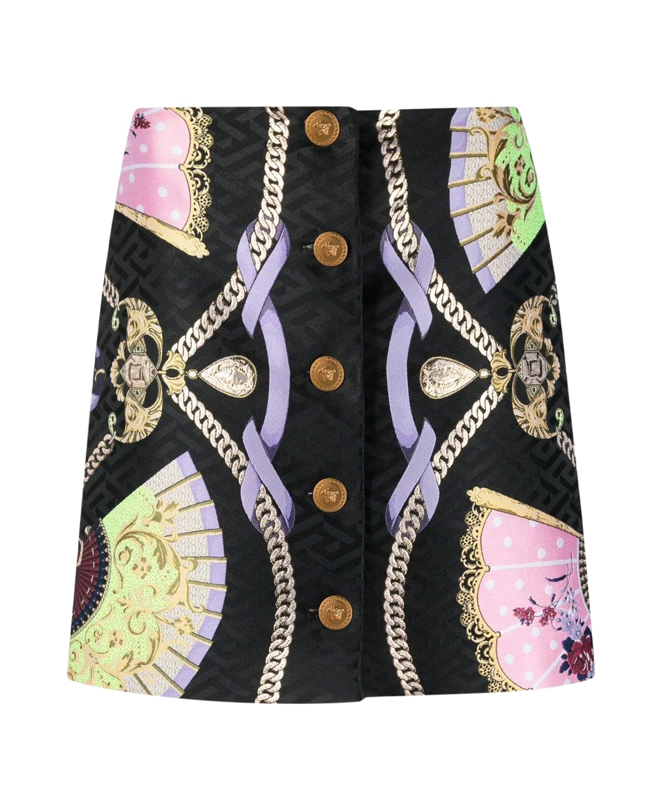 Versace Skirt Jacquard - Multicolor