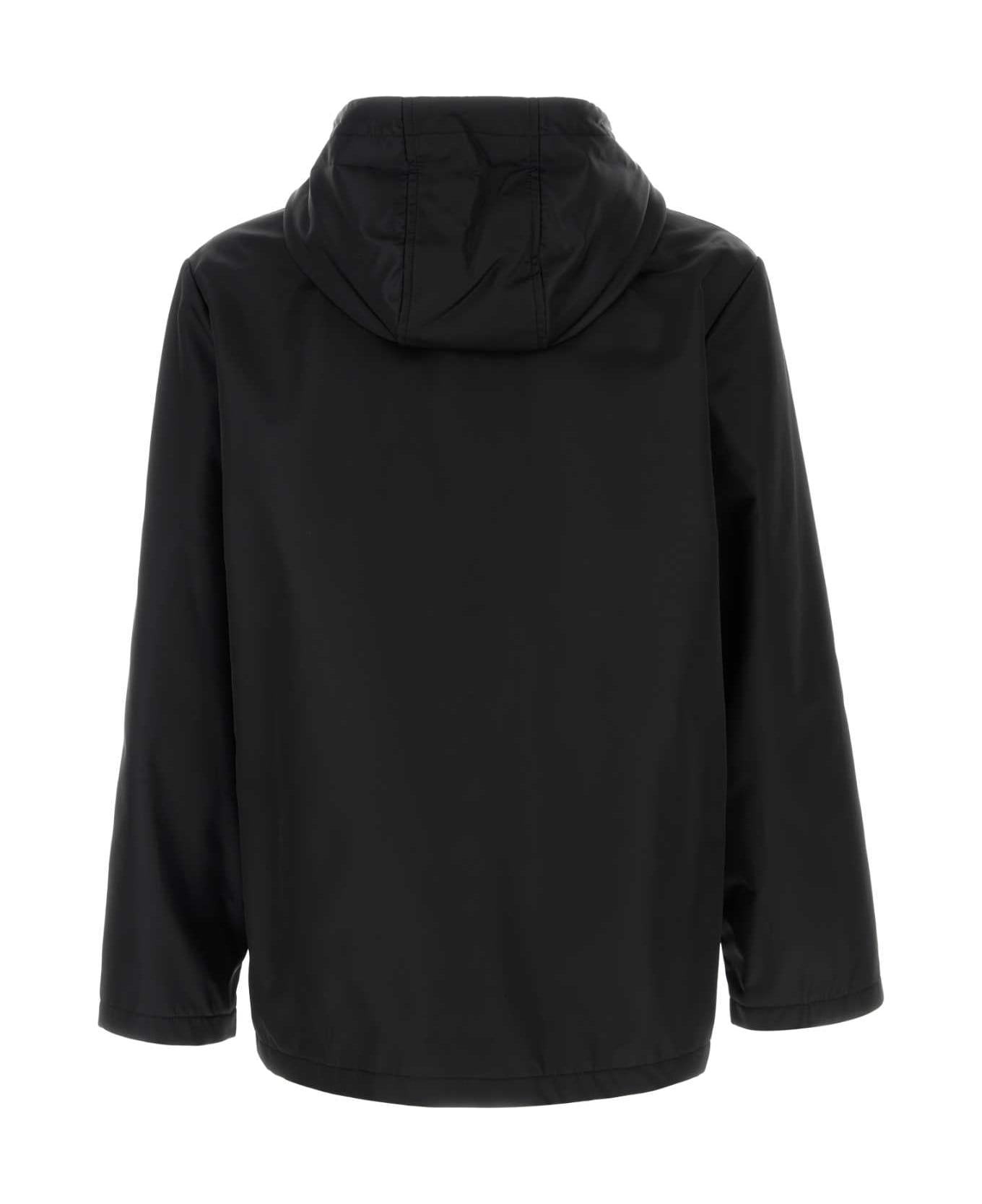 Valentino Garavani Black Nylon Windbreaker - NERO