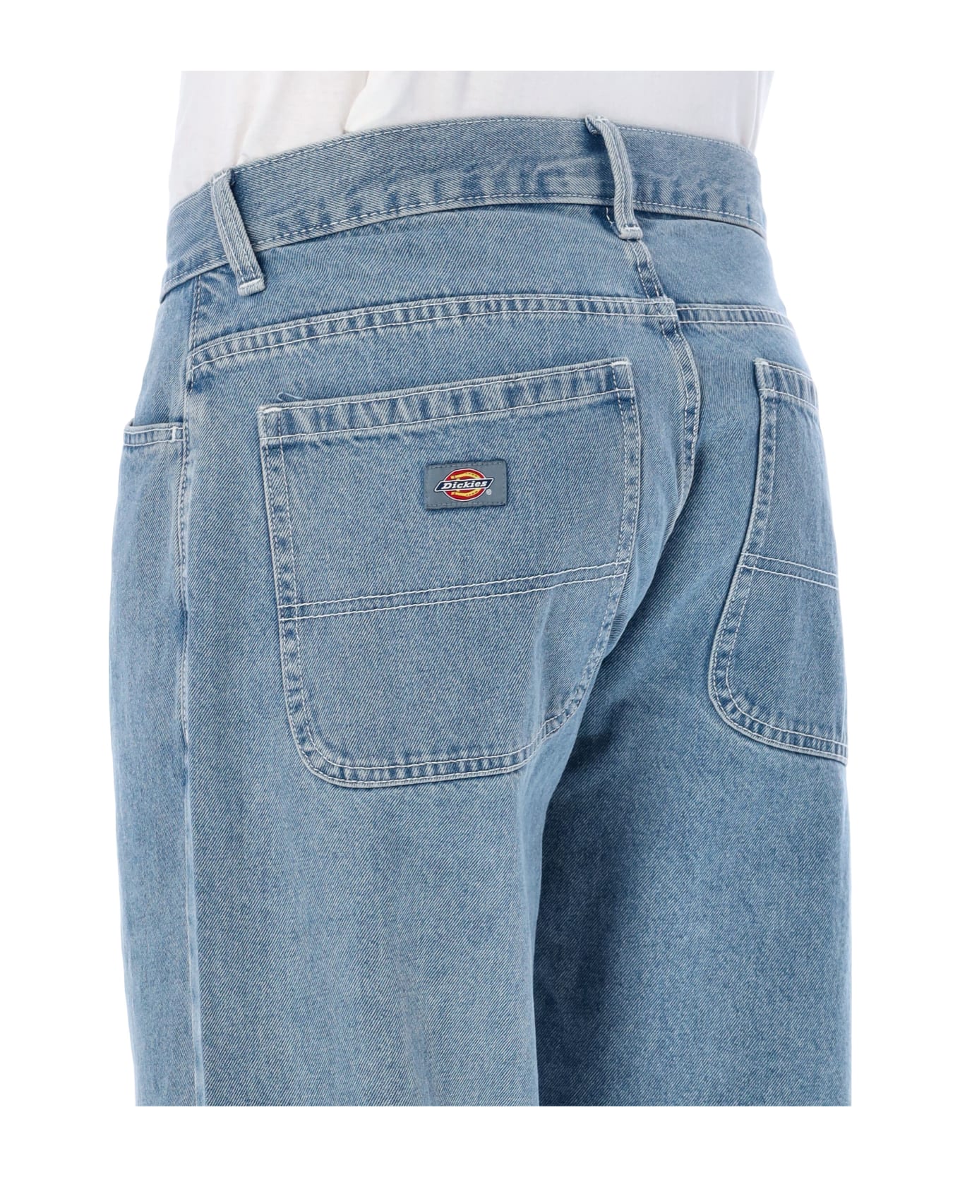 Dickies Double Knee Denim Jeans - LIGHT BLUE デニム