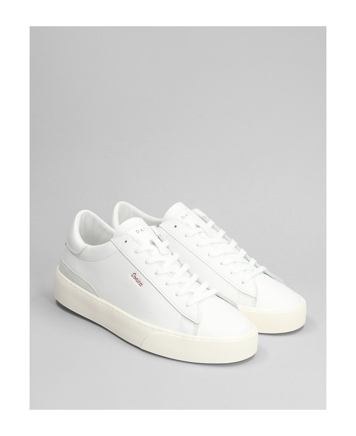 D.A.T.E. Sonica Sneakers In White Leather - white スニーカー