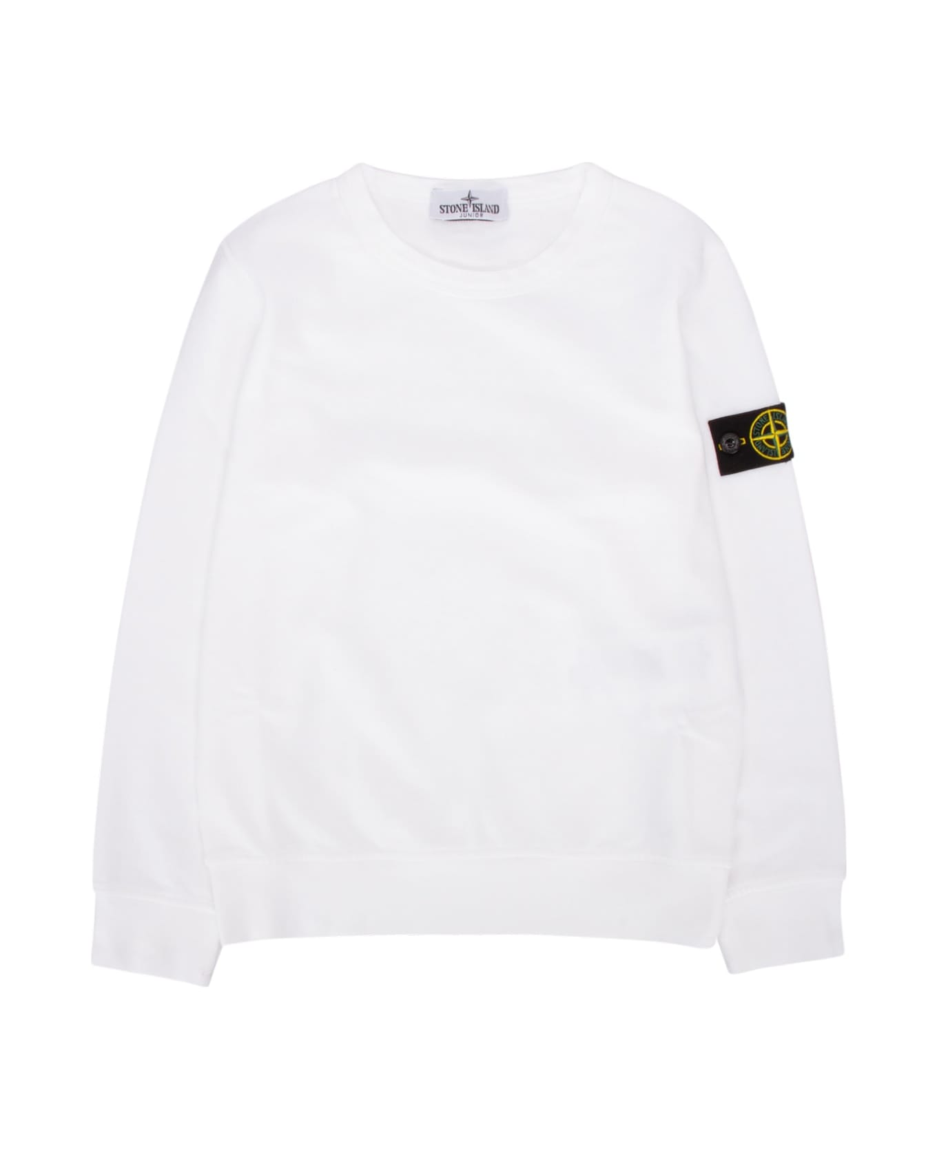 Stone Island Junior Felpa - WHITE ニットウェア＆スウェットシャツ