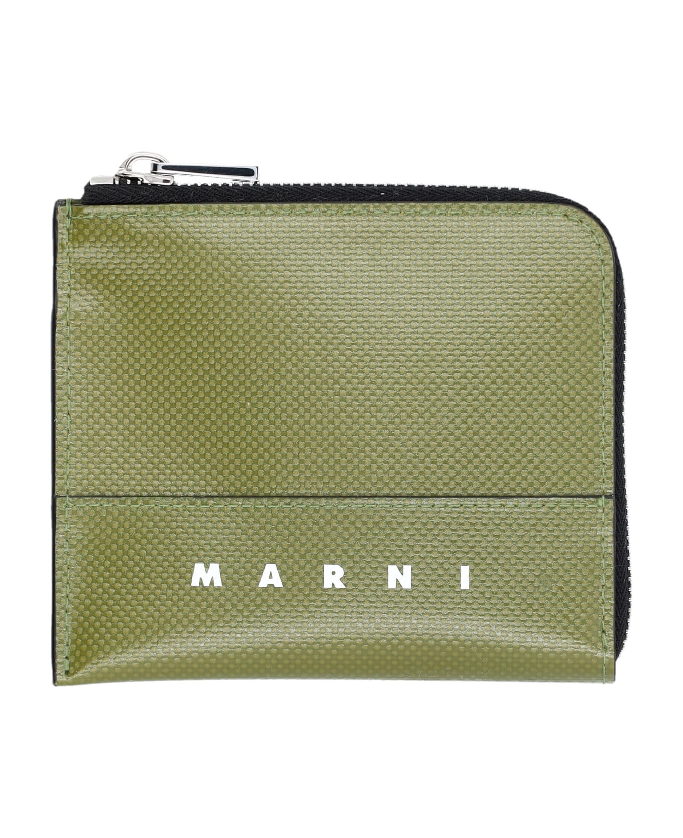 Marni Zip Wallet - MILITARY GREEN