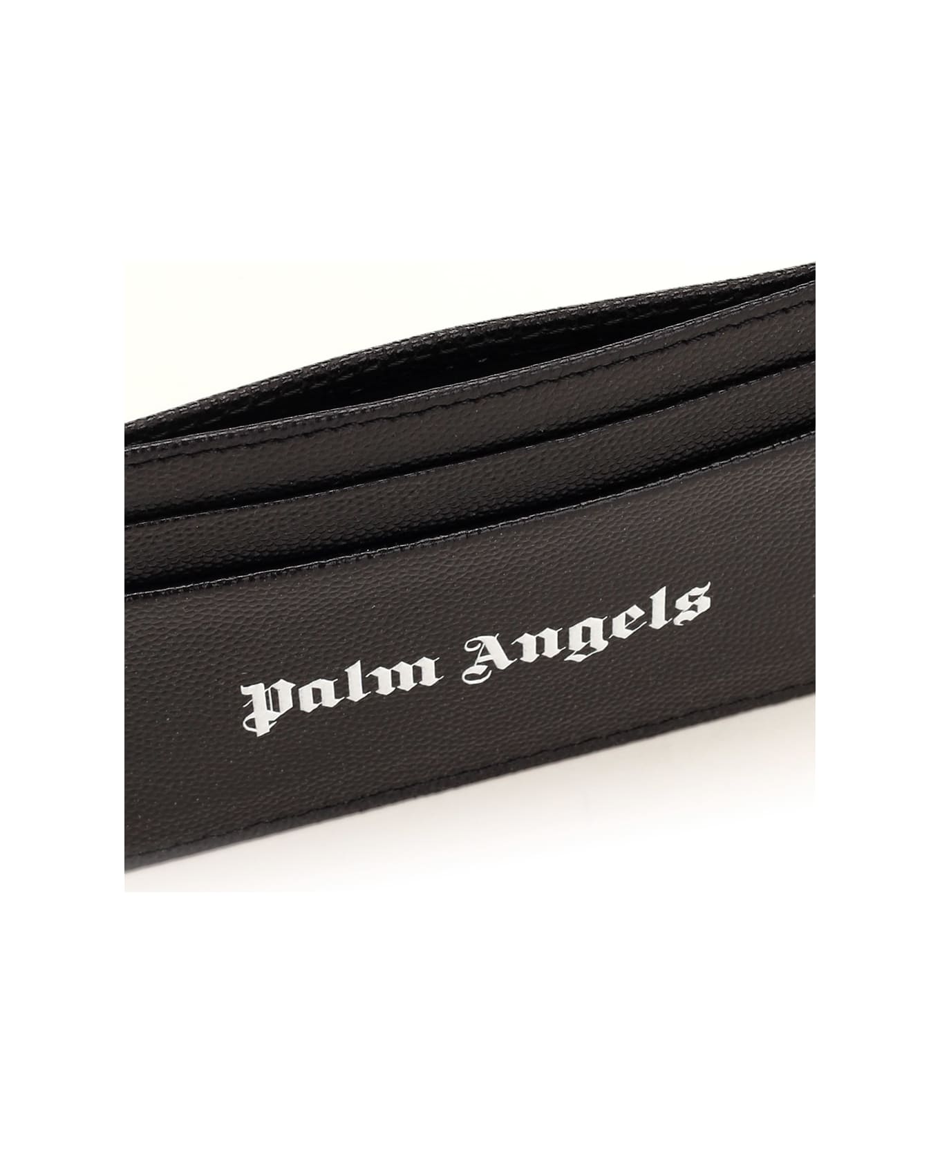 Palm Angels Logo Card Holder - Black 財布
