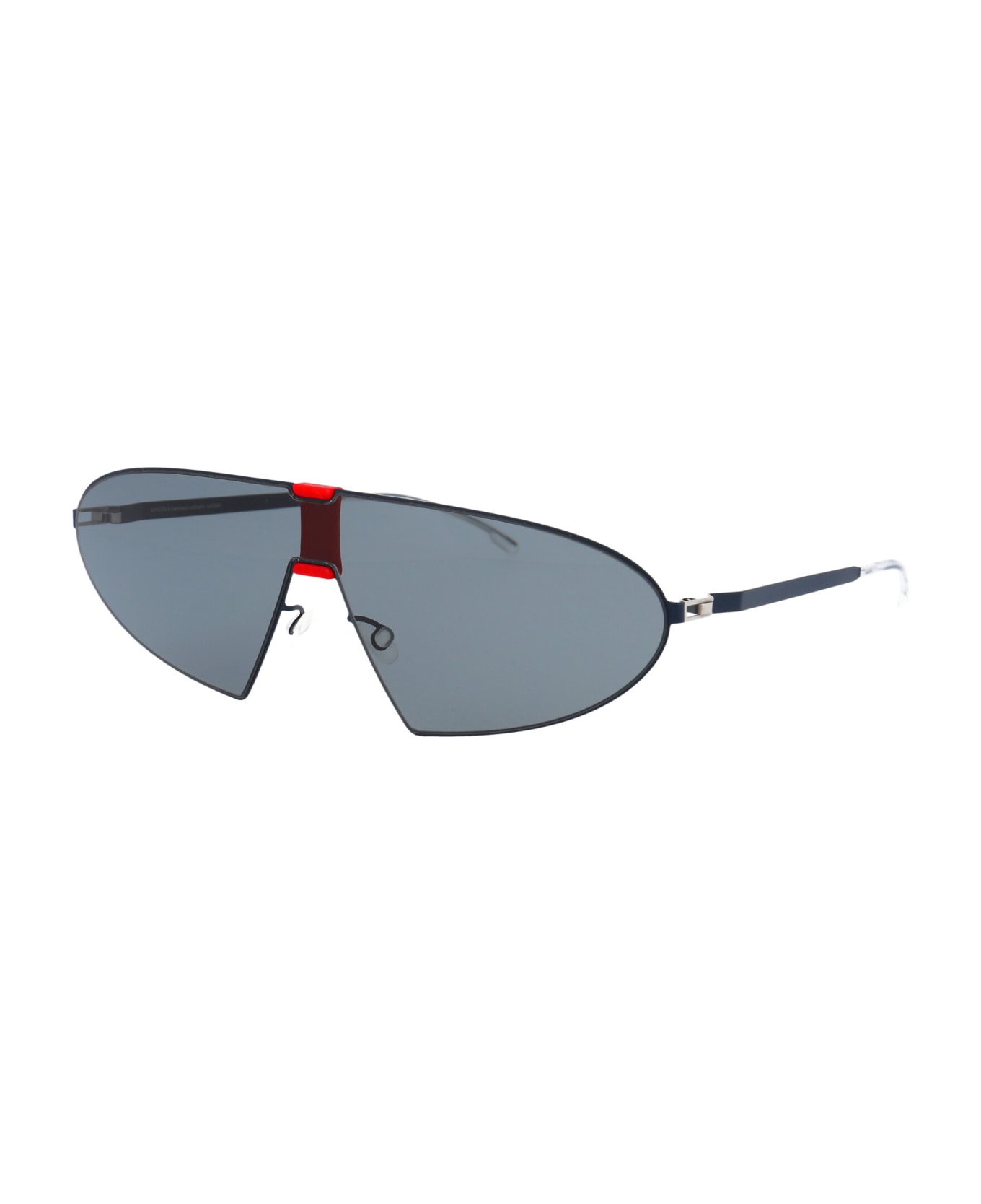 Mykita Karma Sunglasses - 422 MH39 Navy/Red Darkblue Solid Shiel