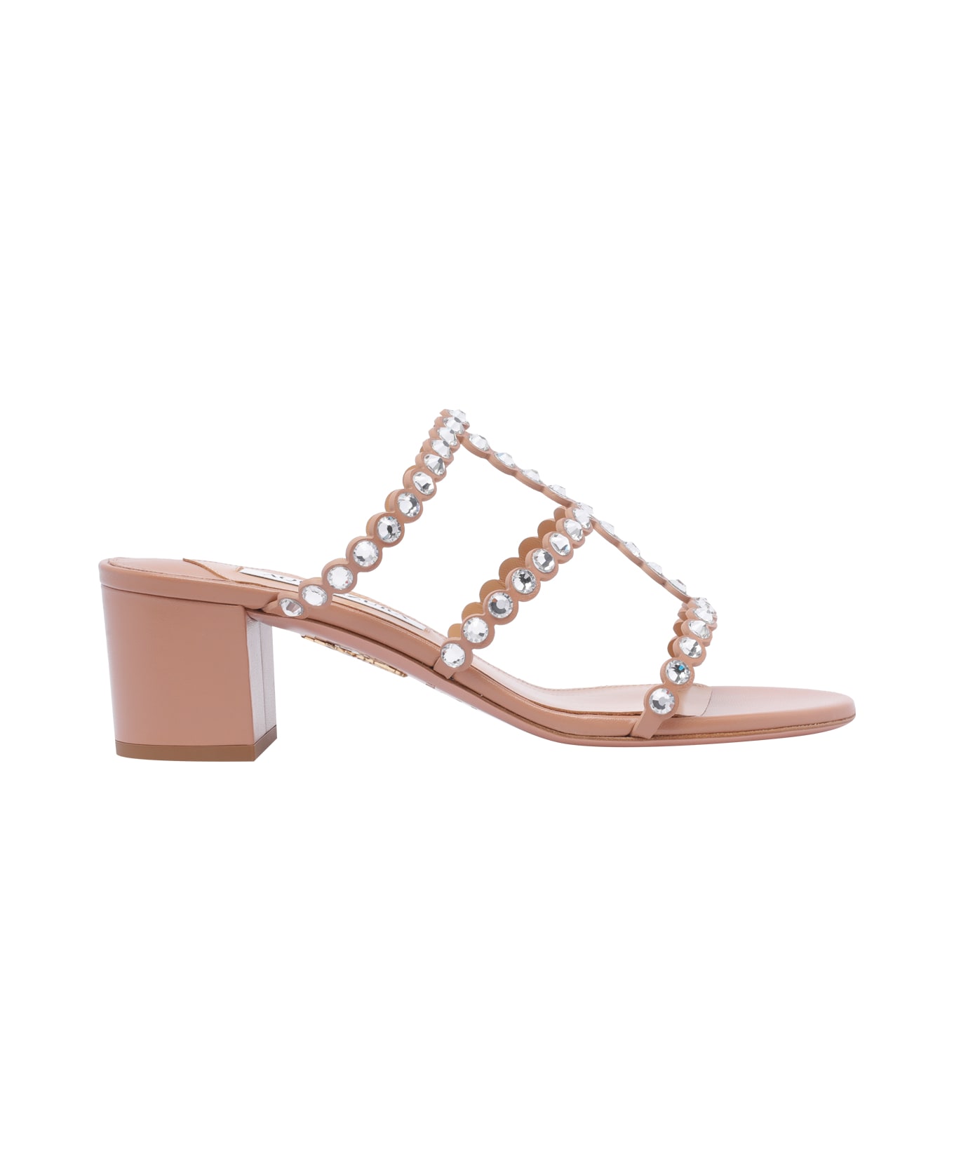 Aquazzura Tequila Plexi Pump Sandals - Pink