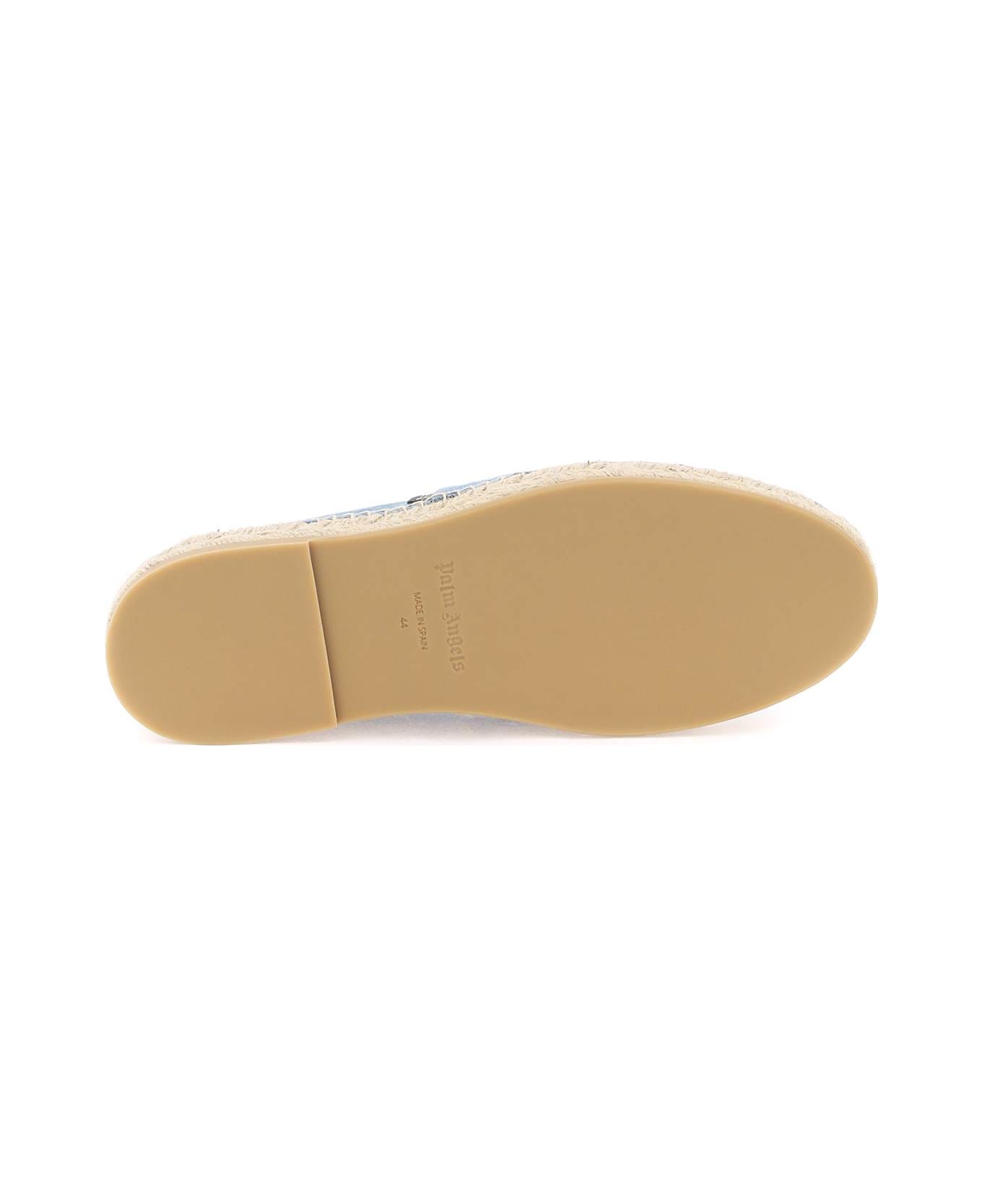 Palm Angels Espadrilles With Embroidered Logo - Blue name:464