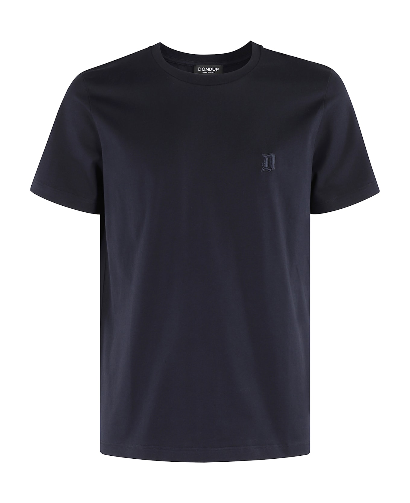 Dondup Logo Piccolo Su Tono Mm Jersey - Blu