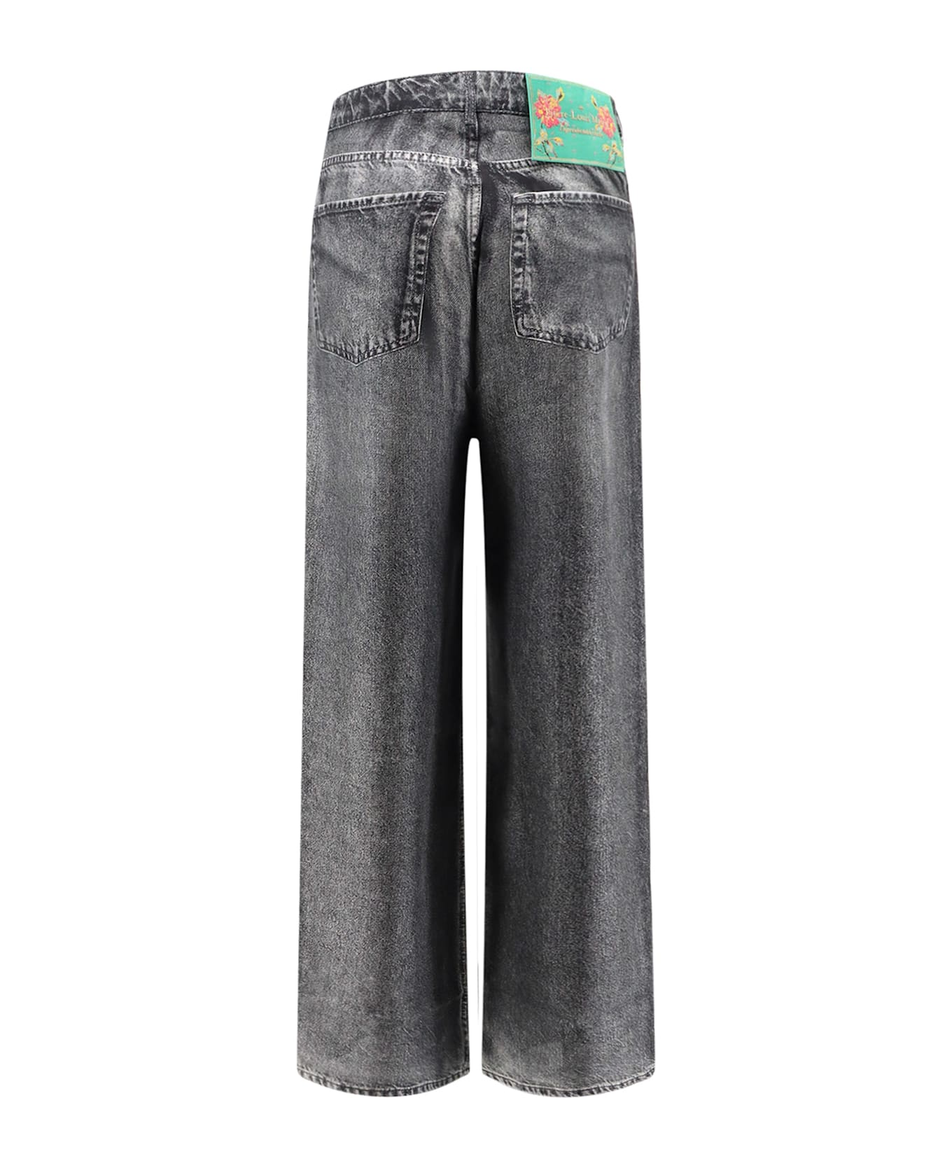 Pierre-Louis Mascia Silk Trousers With Denim Effect - MultiColour