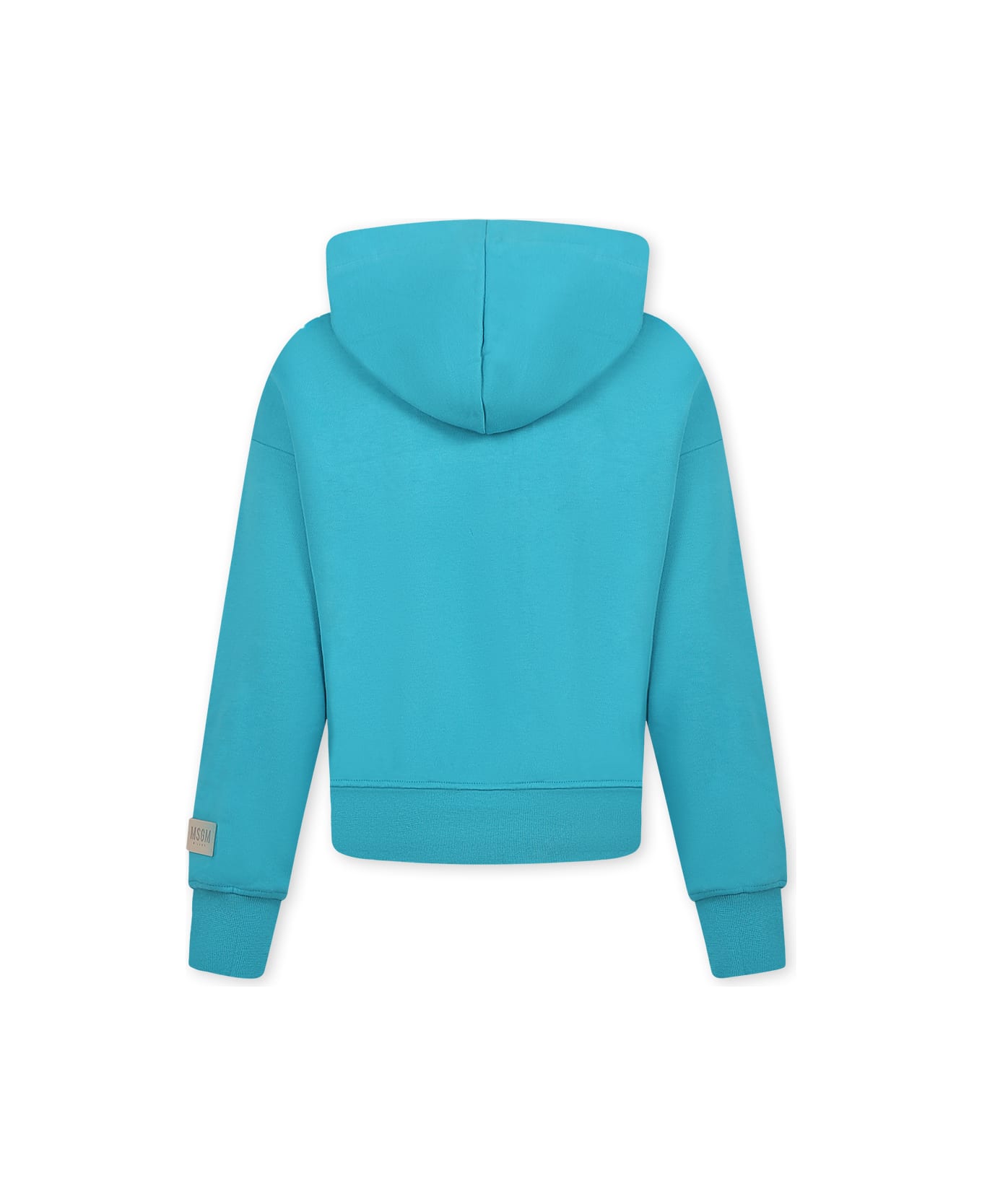 MSGM Green Sweatshirt For Kids With Logo - Green