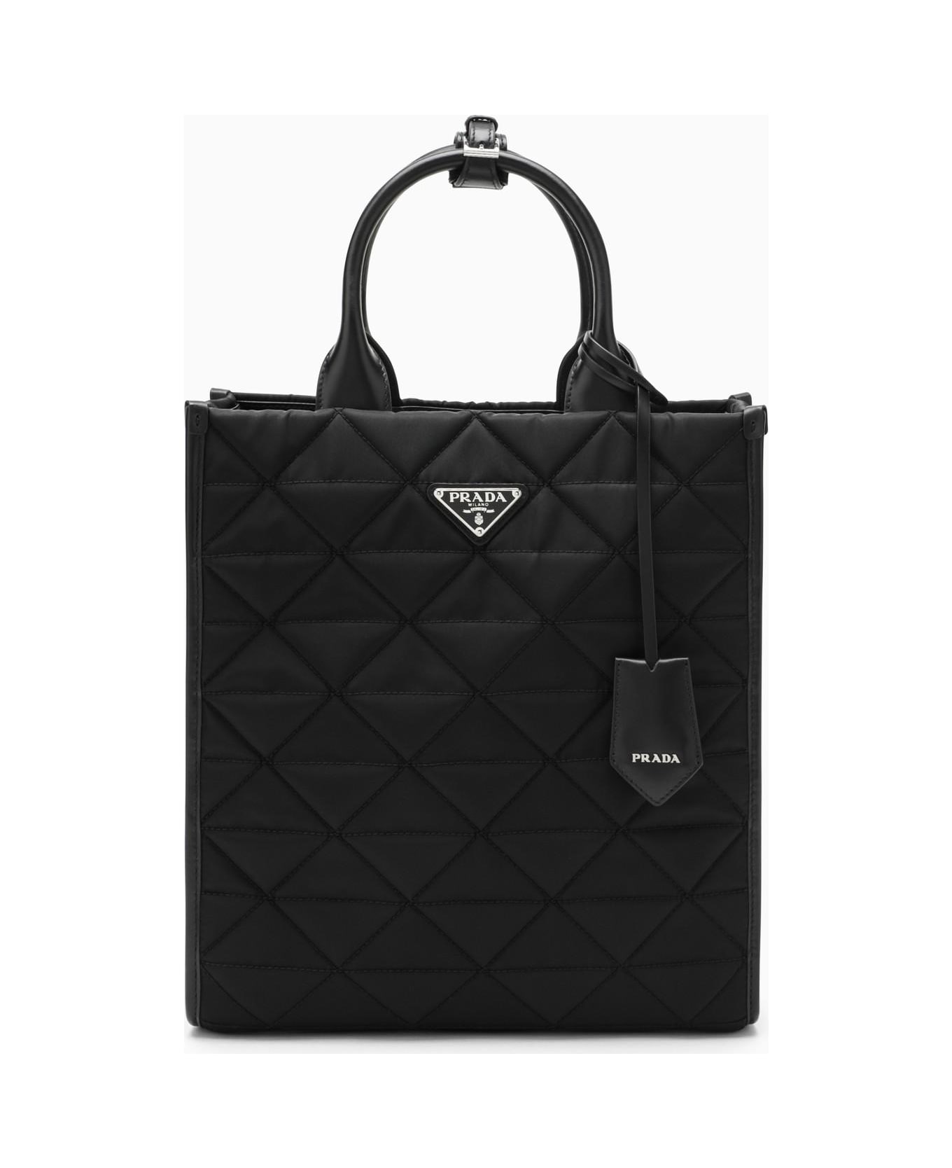 Prada Black Re-nylon Tote Bag - Nero