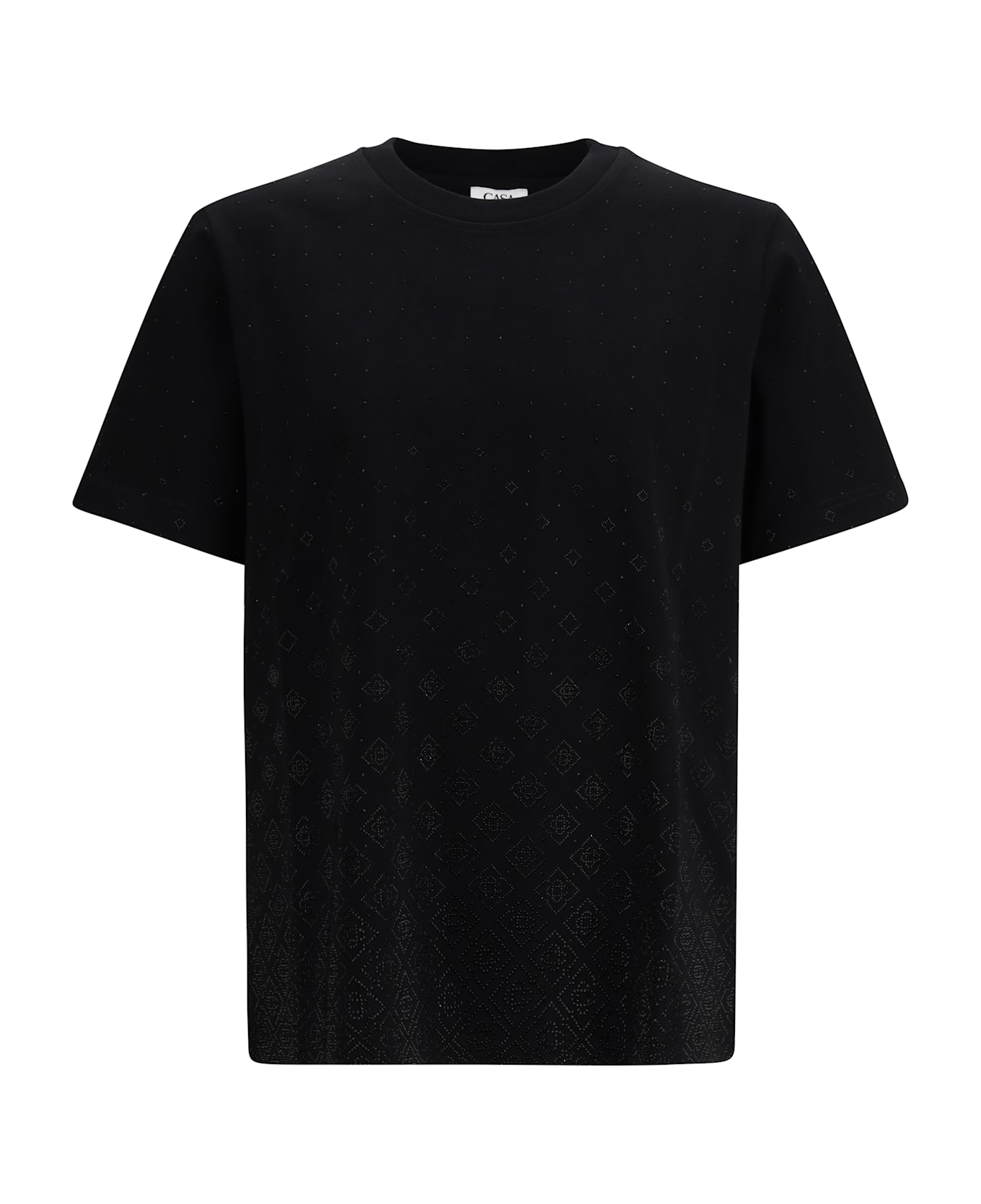 Casablanca Degrade Monogram Made Out Of Crystals Short-sleeve T-shirt