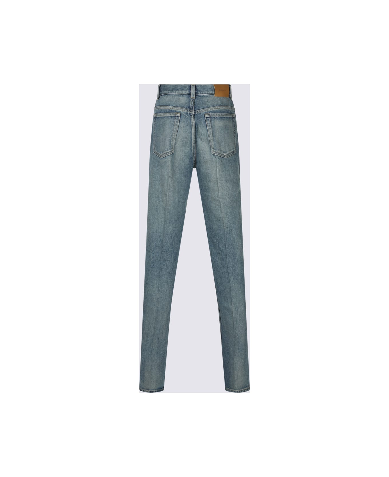 Saint Laurent Blue Cotton Jeans - BENJAMINBLUE