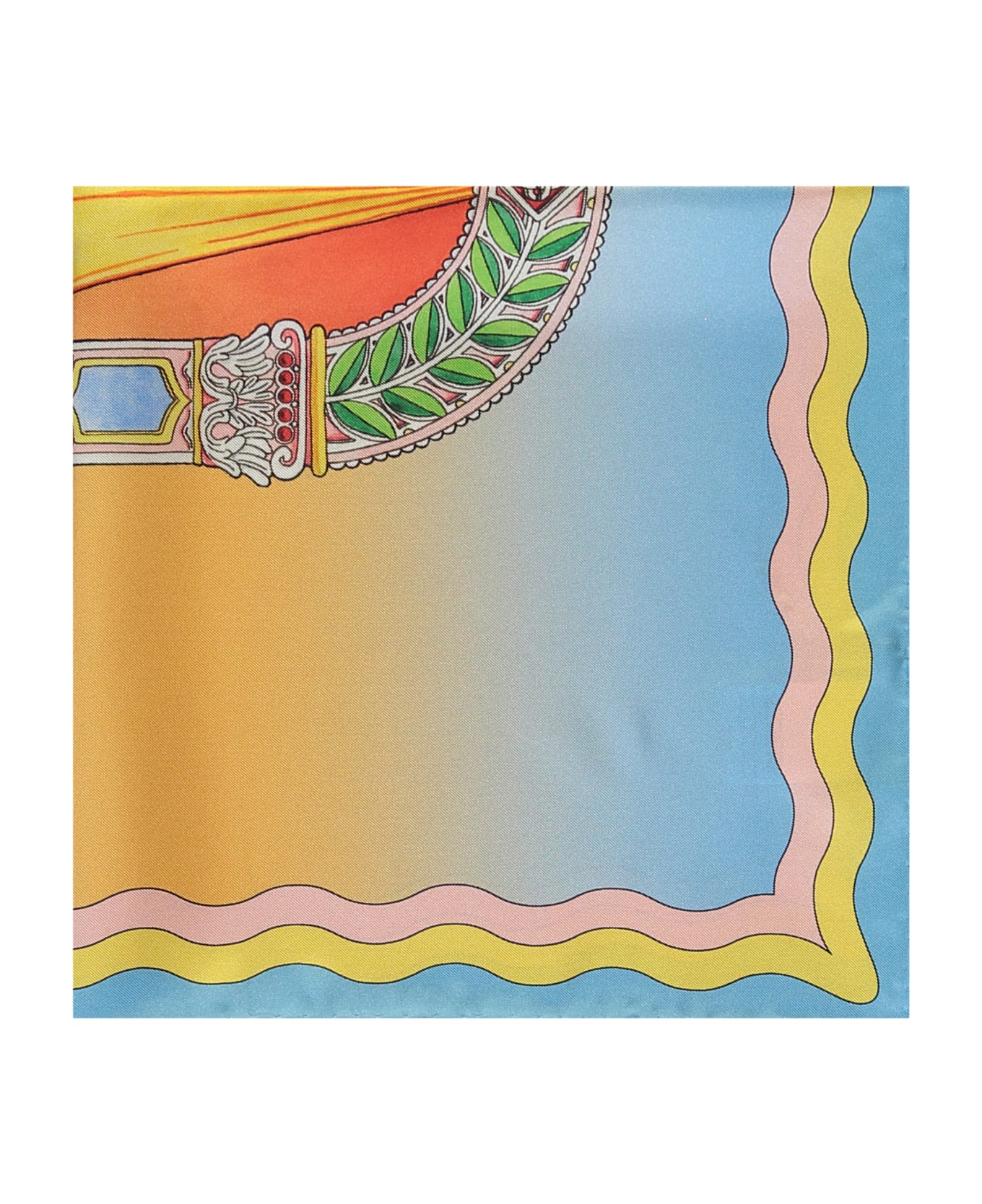 Casablanca Printed Silk Scarf - Multicolor