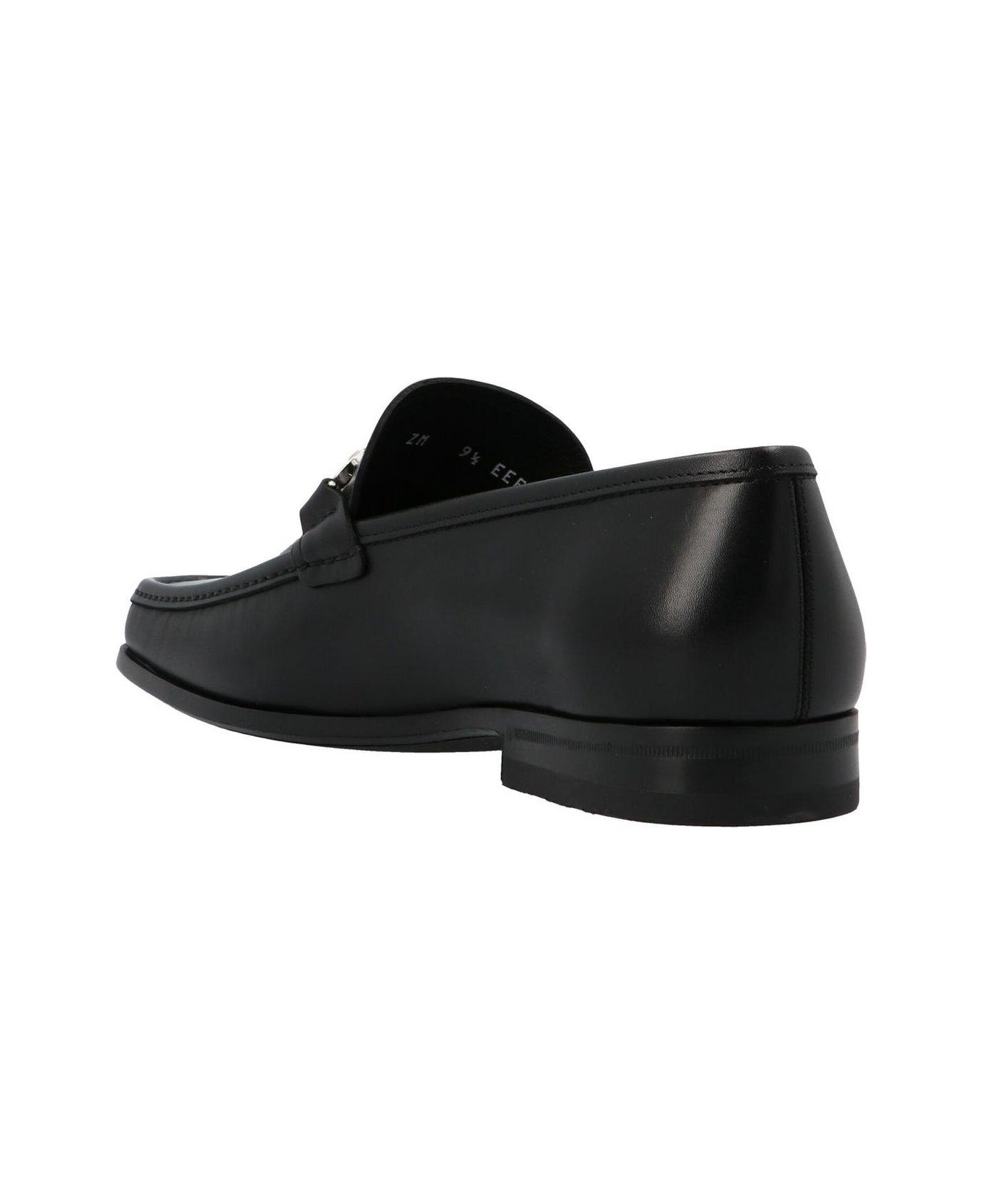 Ferragamo Reversible Gancini Loafers - Black