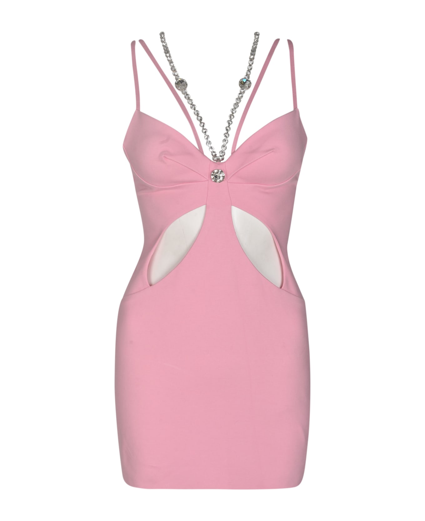 AREA Butterfly Cut-out Detail Dress - Pale Pink