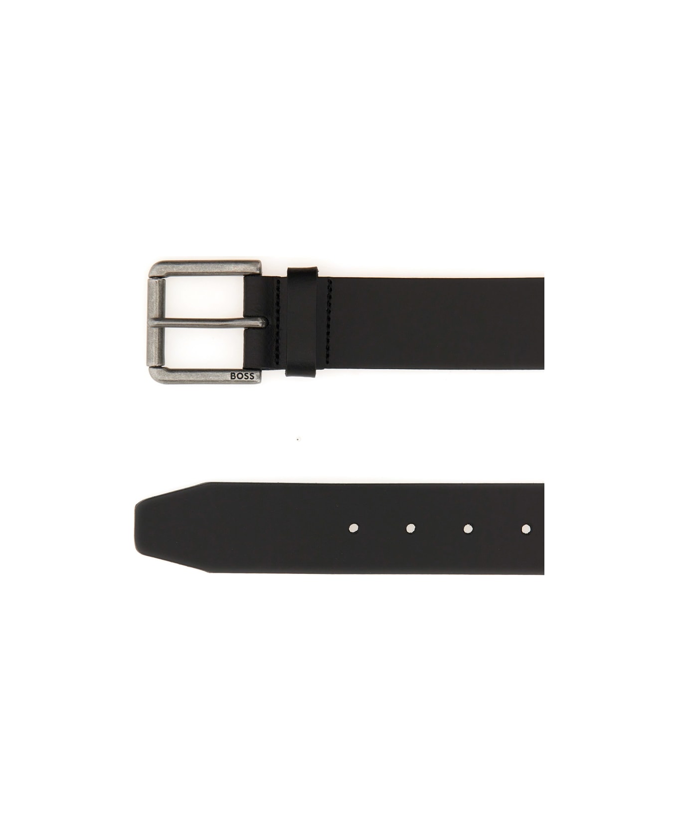 Hugo Boss Belt With Buckle - BLACK