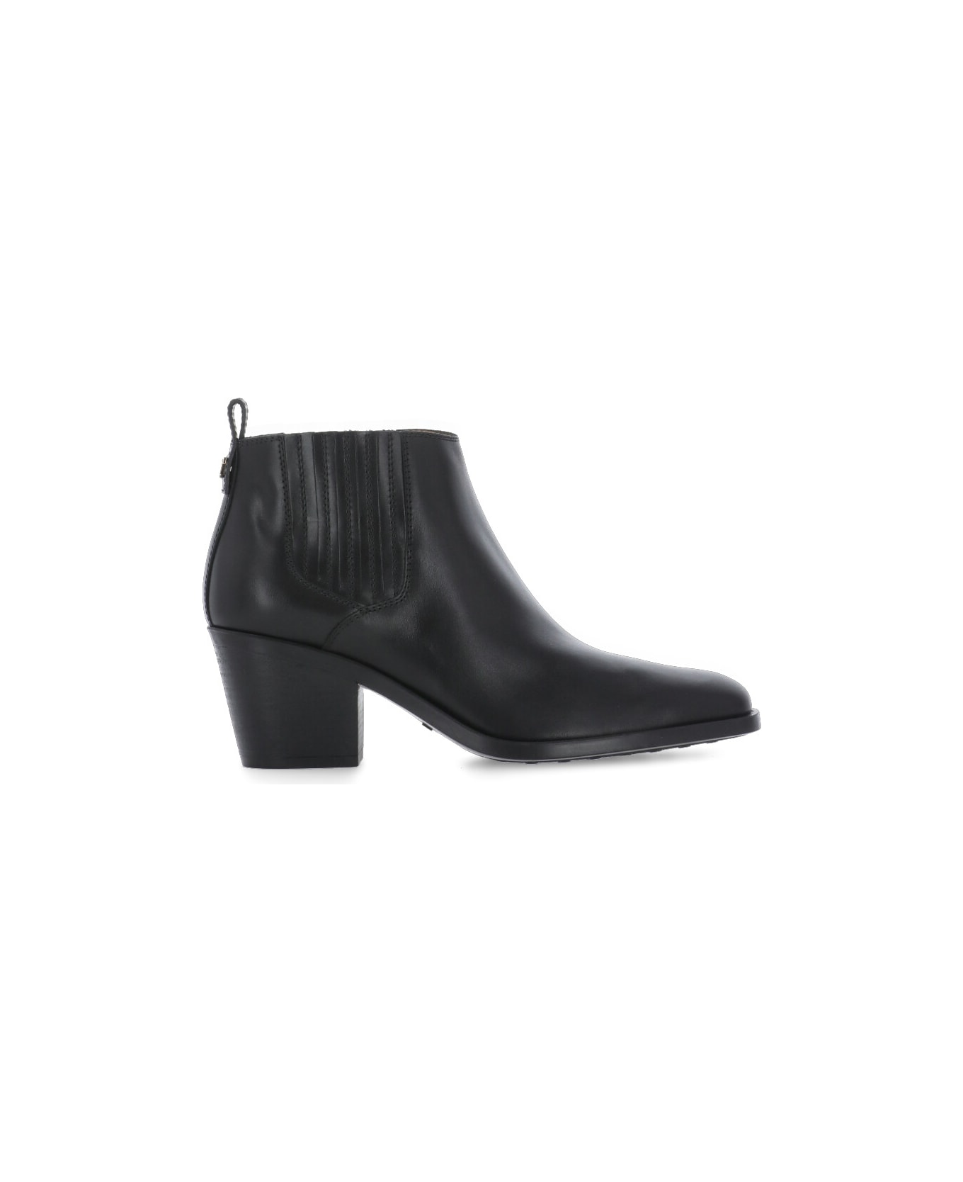 Tod's Leather Ankle Boot - Black
