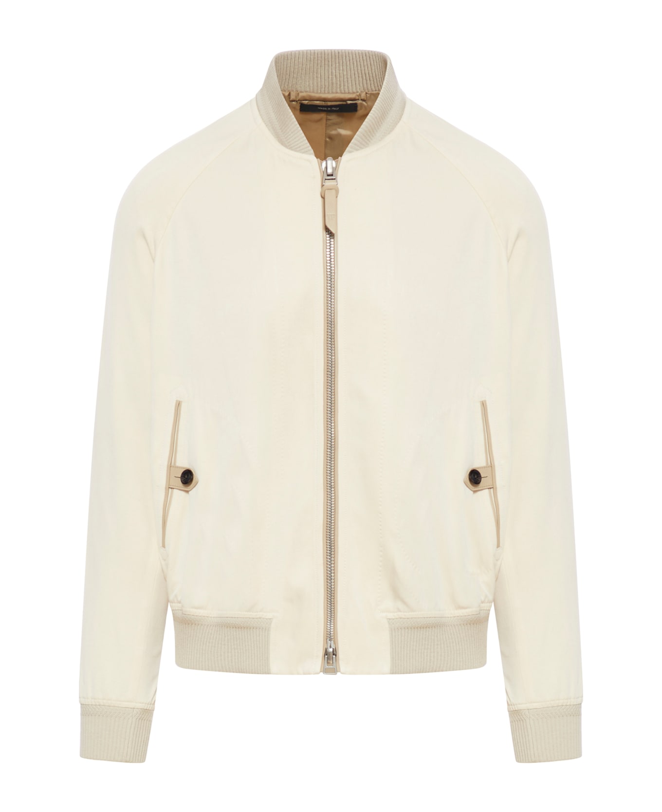 Tom Ford Bomber In Lyocell - Nude 
Neutrals