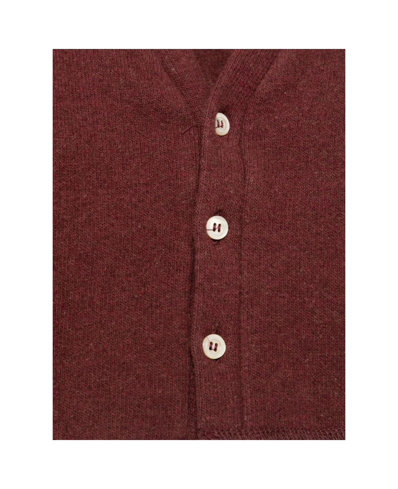 Babe & Tess Burgundy Cardigan Baby Boy - Bordeaux