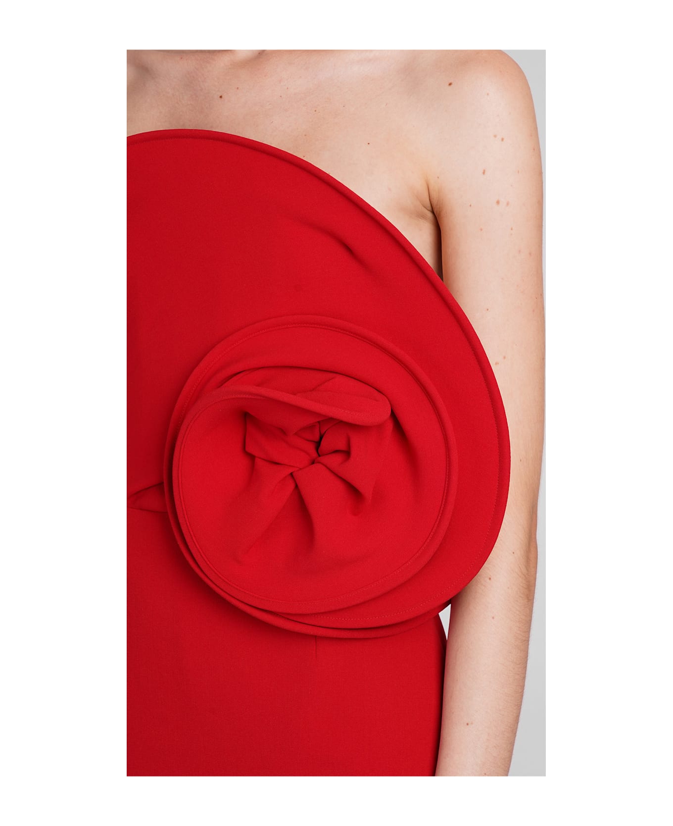 Magda Butrym Dress In Red Wool - red