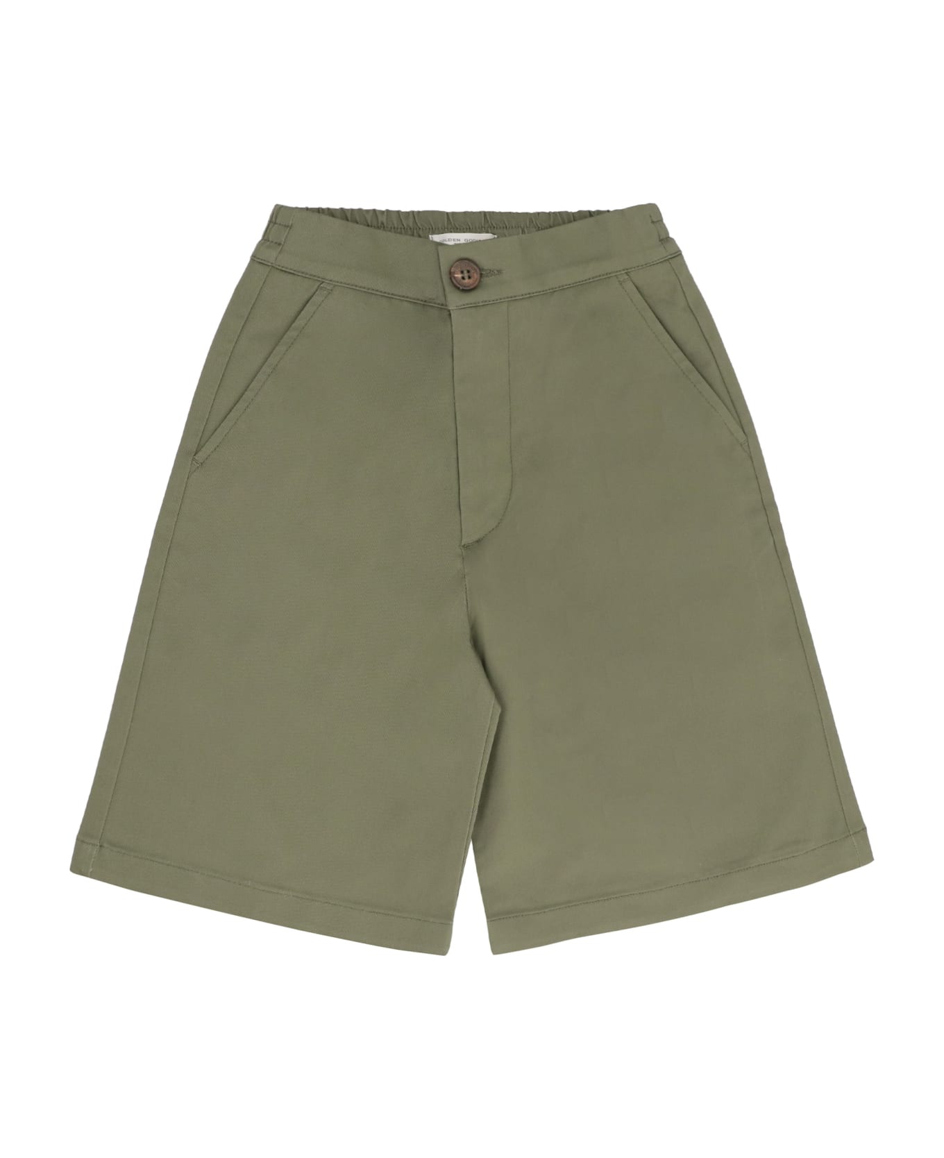 Golden Goose Journey Cotton Bermuda Shorts - green