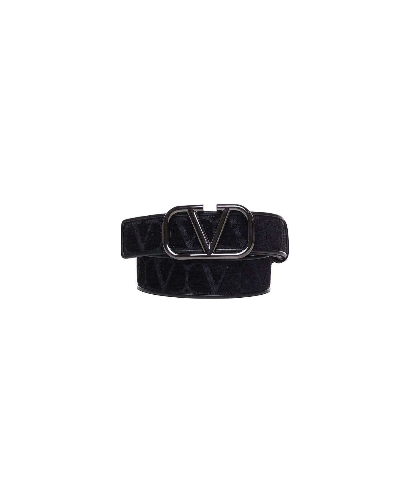 Valentino Garavani Belt With Vlogo Buckle - Black