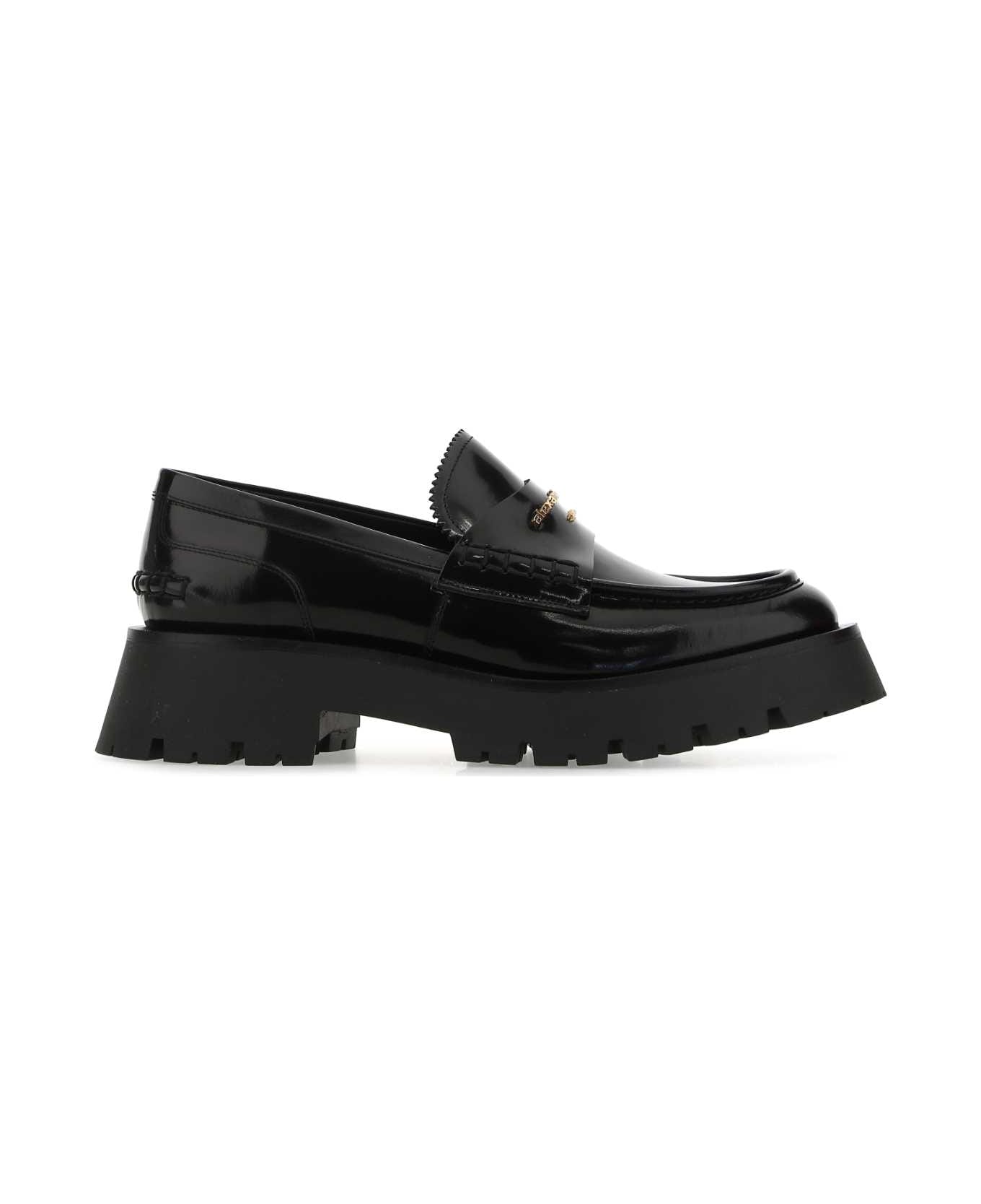 Alexander Wang Black Leather Carter Loafers - 001