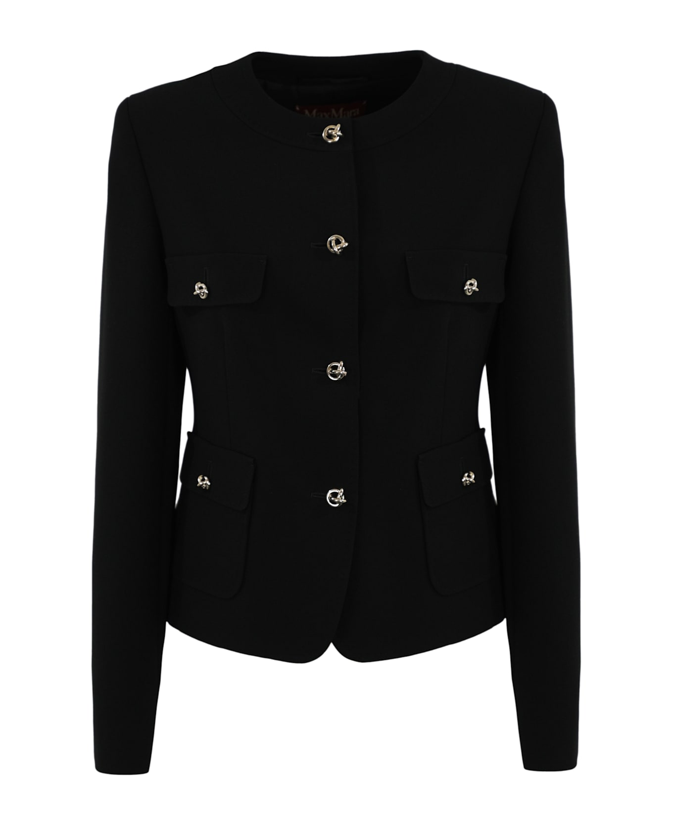Max Mara Studio Yana Cropped Jacket In Cady