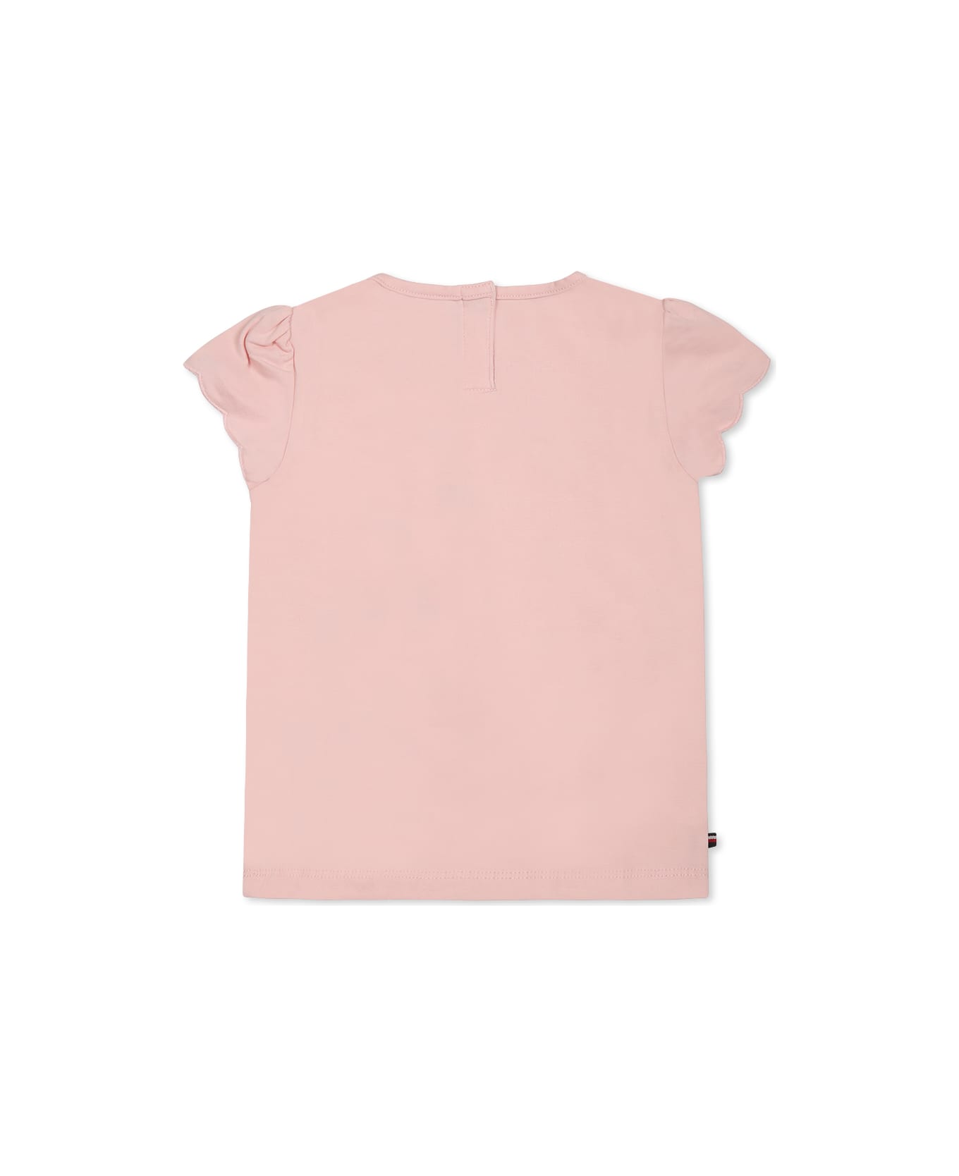 Tommy Hilfiger Pink T-shirt For Baby Girl With Iconic Flag - Pink