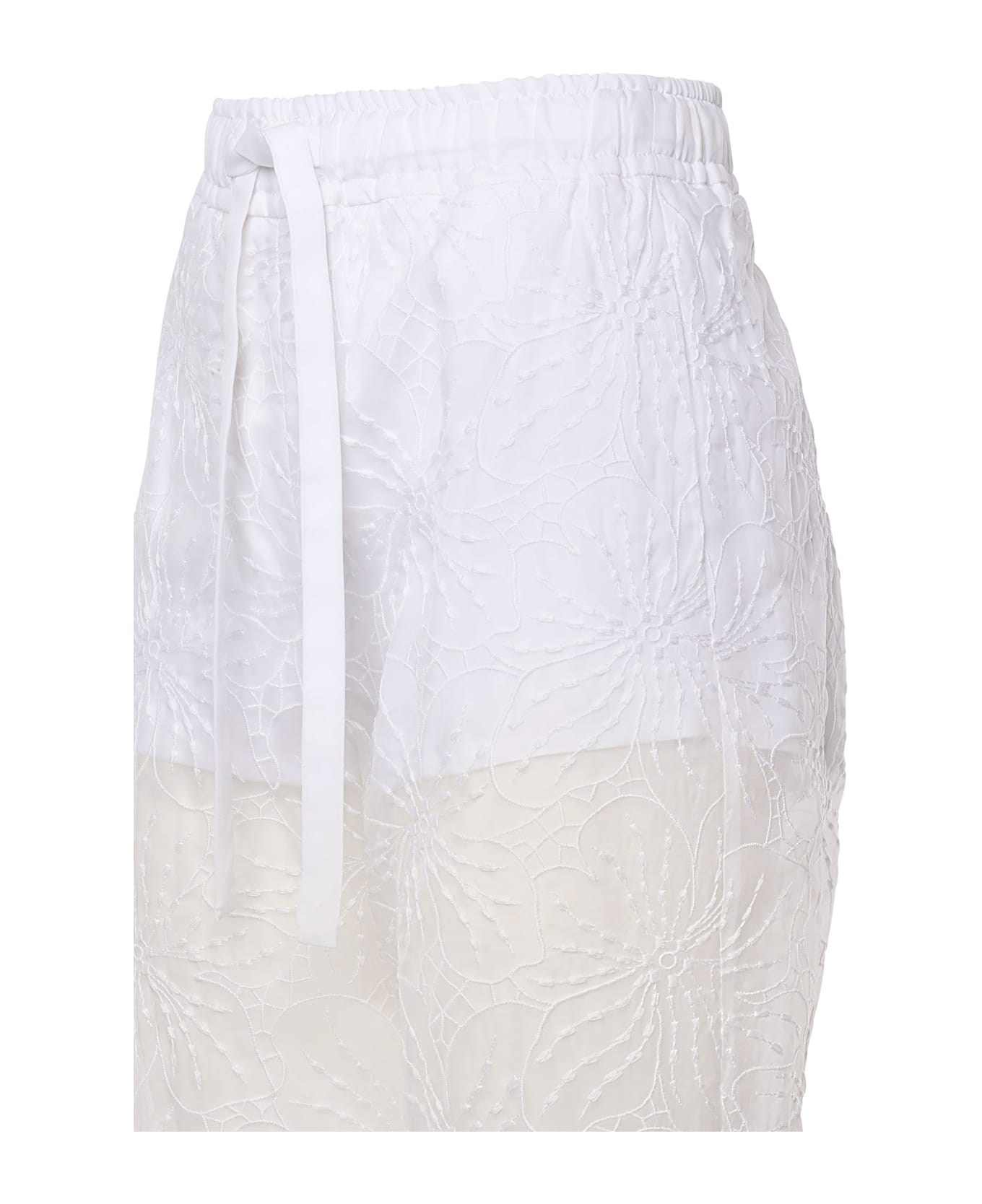 Genny Drawstring Trousers - White
