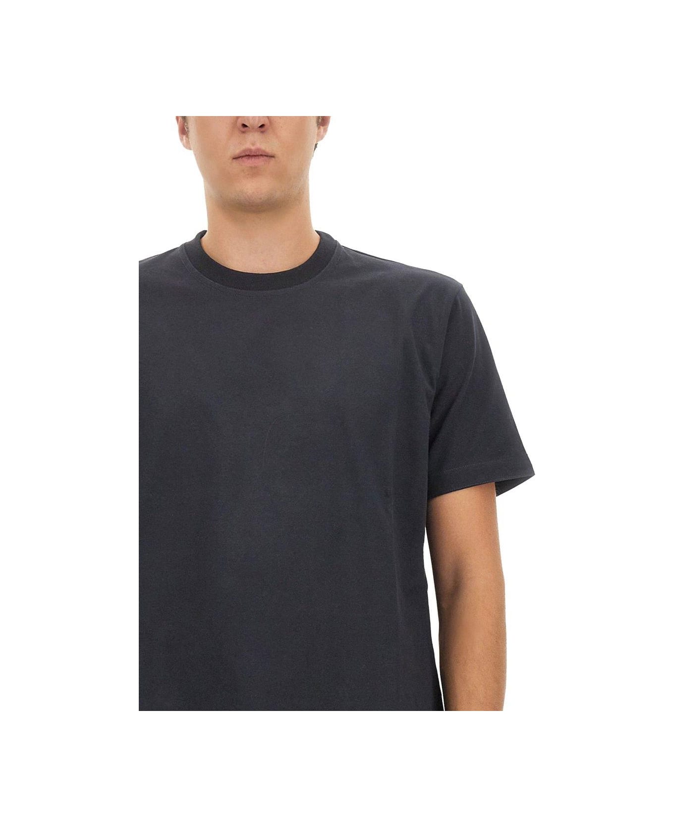 Bottega Veneta Cotton Crew-neck T-shirt - NAVY シャツ