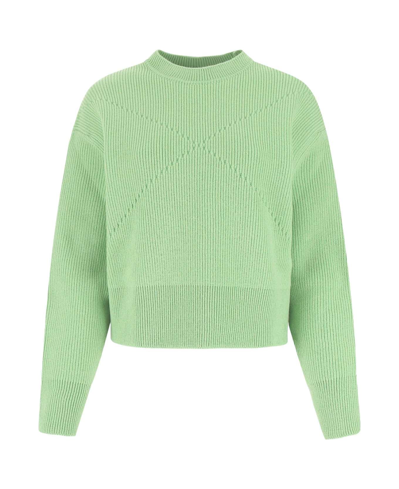 Bottega Veneta Pastel Green Stretch Cashmere Blend Sweater - 3516
