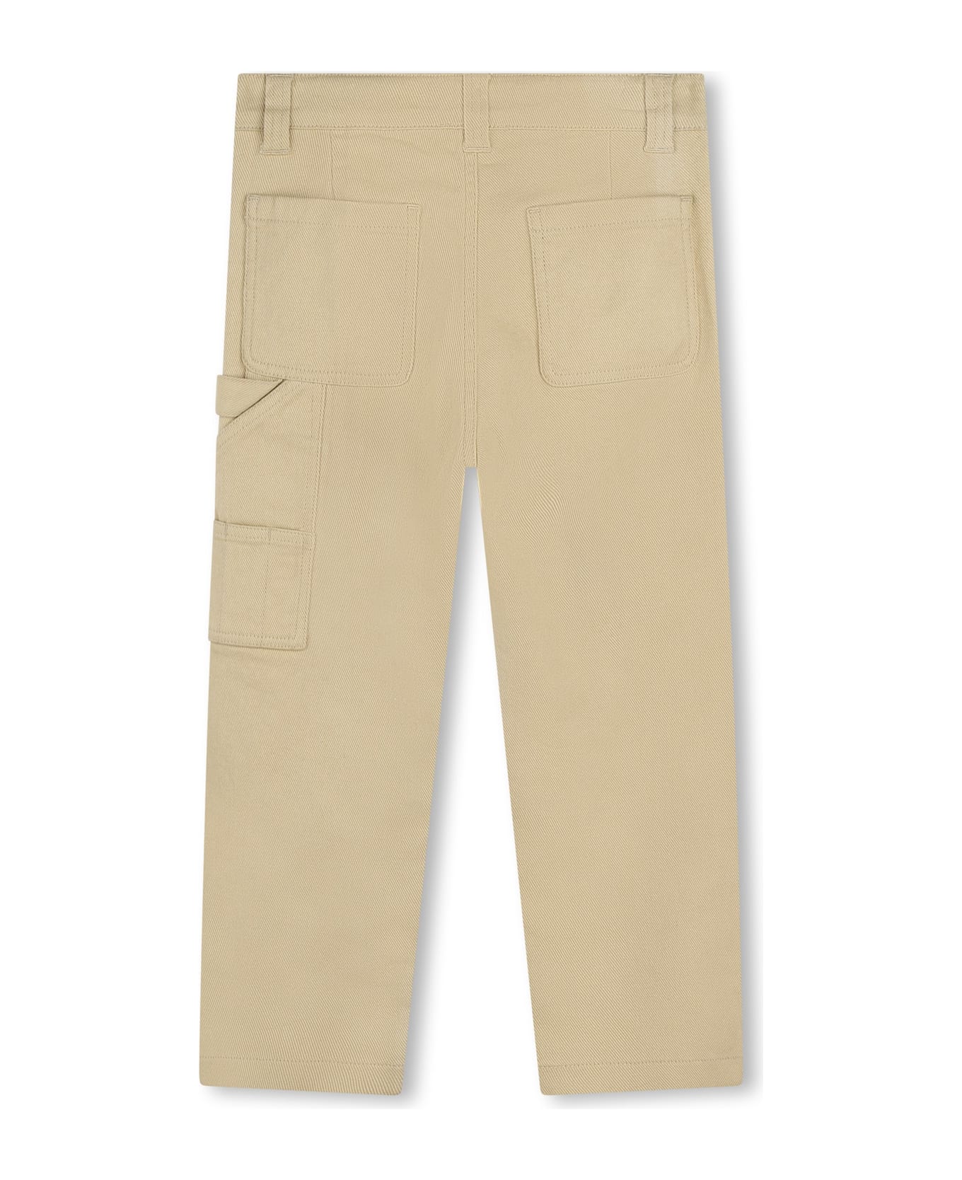 Kenzo Kids Palazzo Trousers With Embroidery - Beige