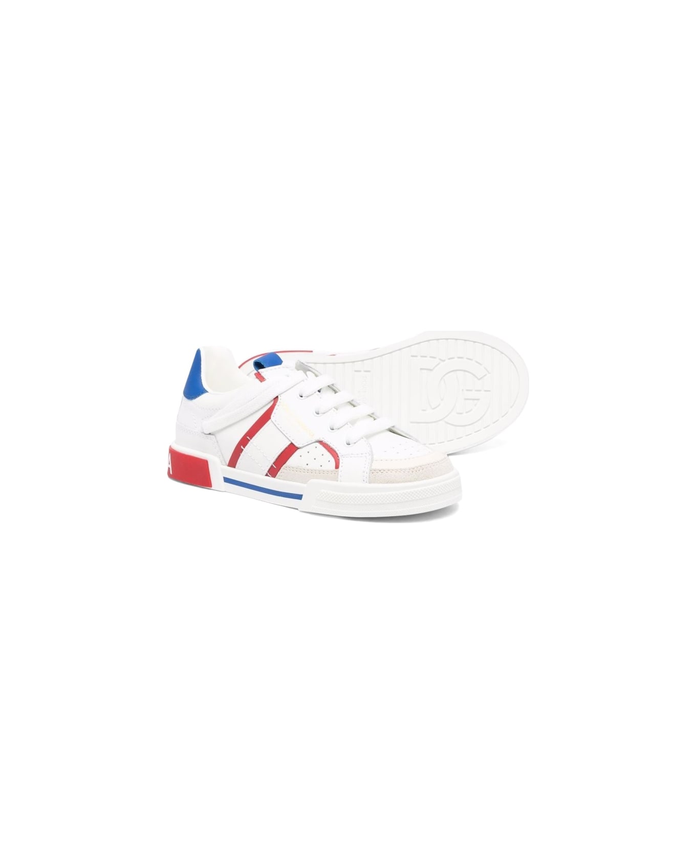 Dolce & Gabbana Low Lace-up Sneaker - WHITE