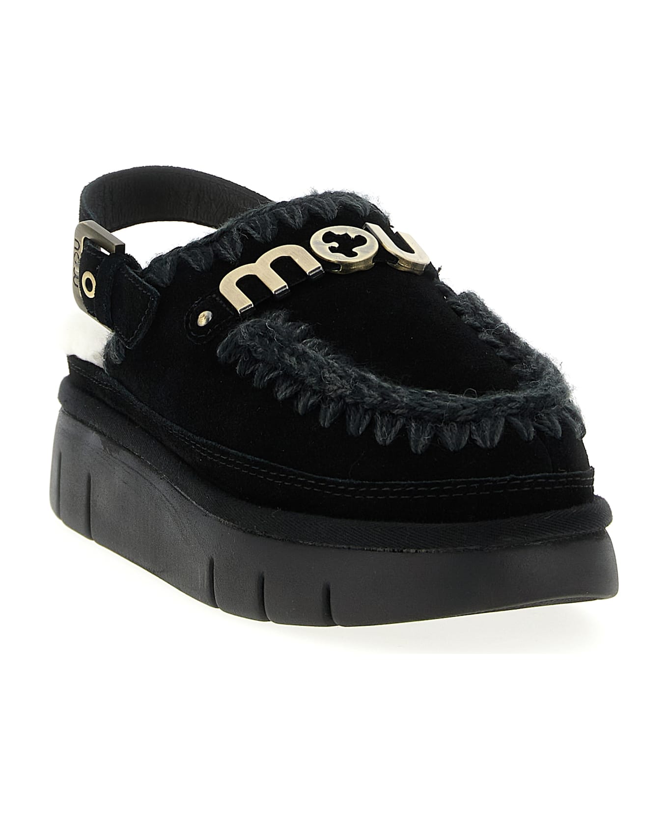 Mou 
bounce Clog Back Strap
 Sabots - Black
