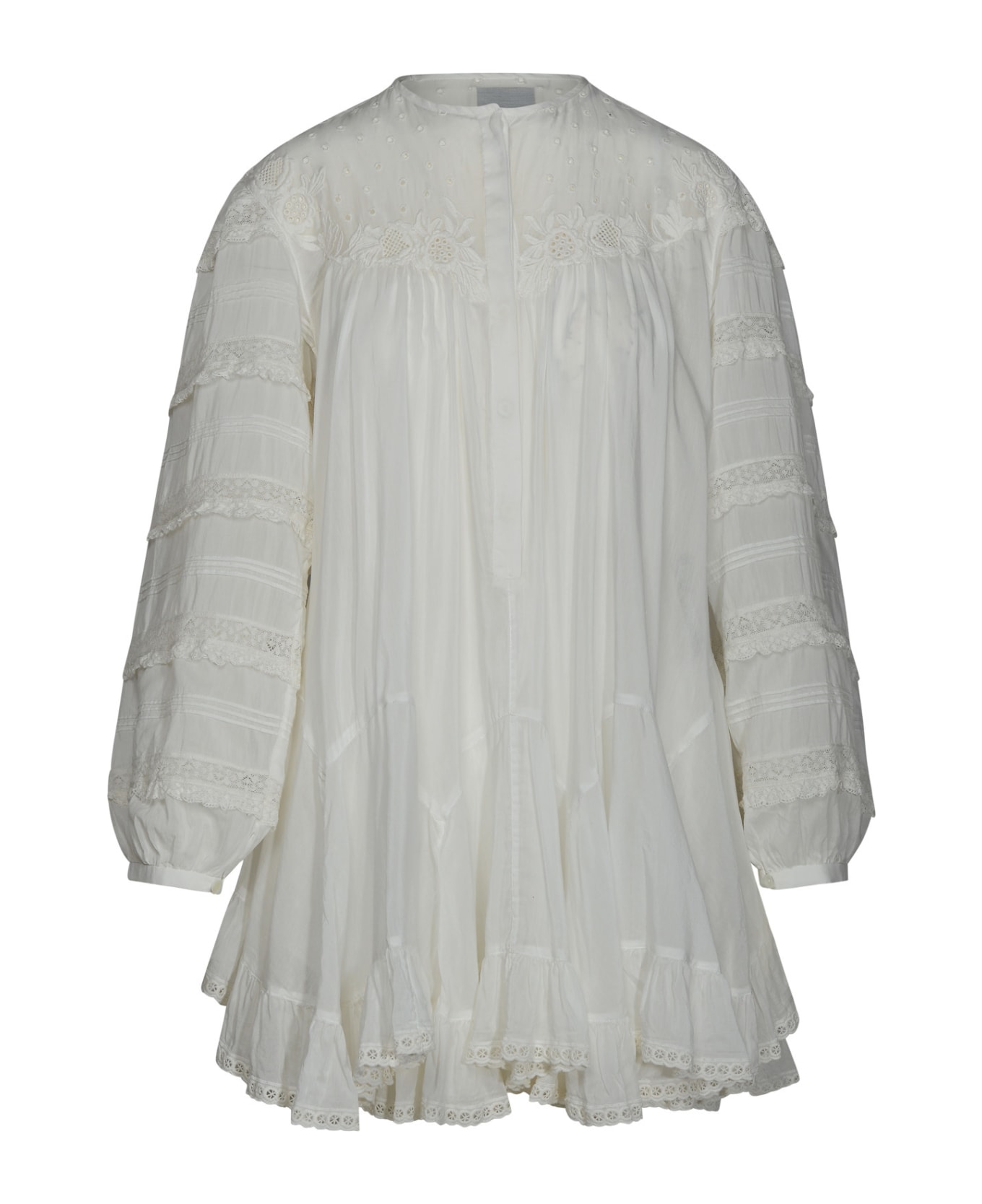 Isabel Marant 'gyliane' Dress In White Silk Blend - White