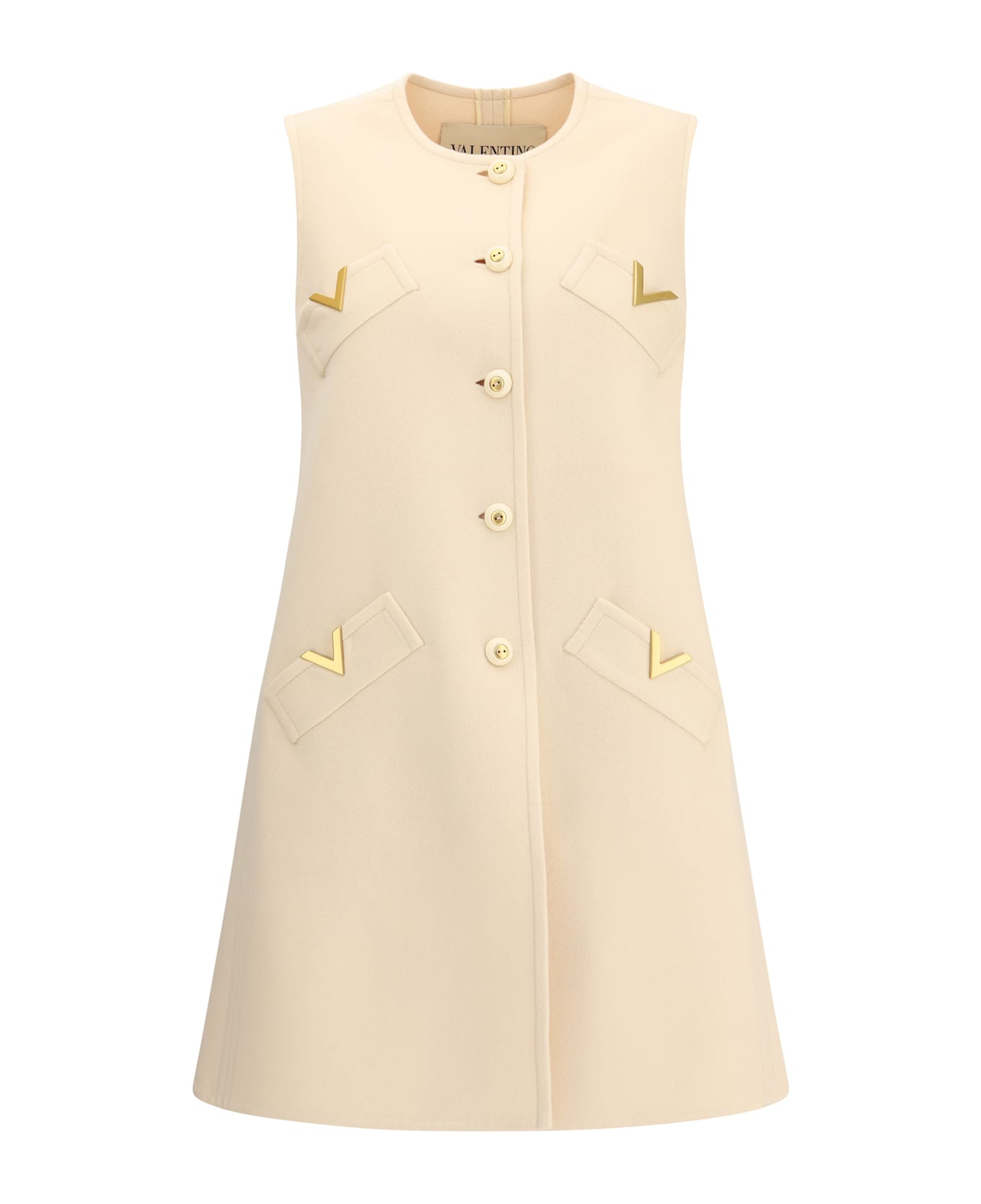 Valentino Compact Drap Long Vest
