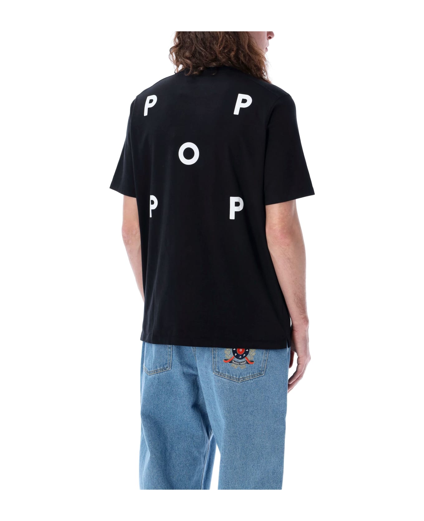 Pop Trading Company Pop Logo T-shirt - BLACK WHITE