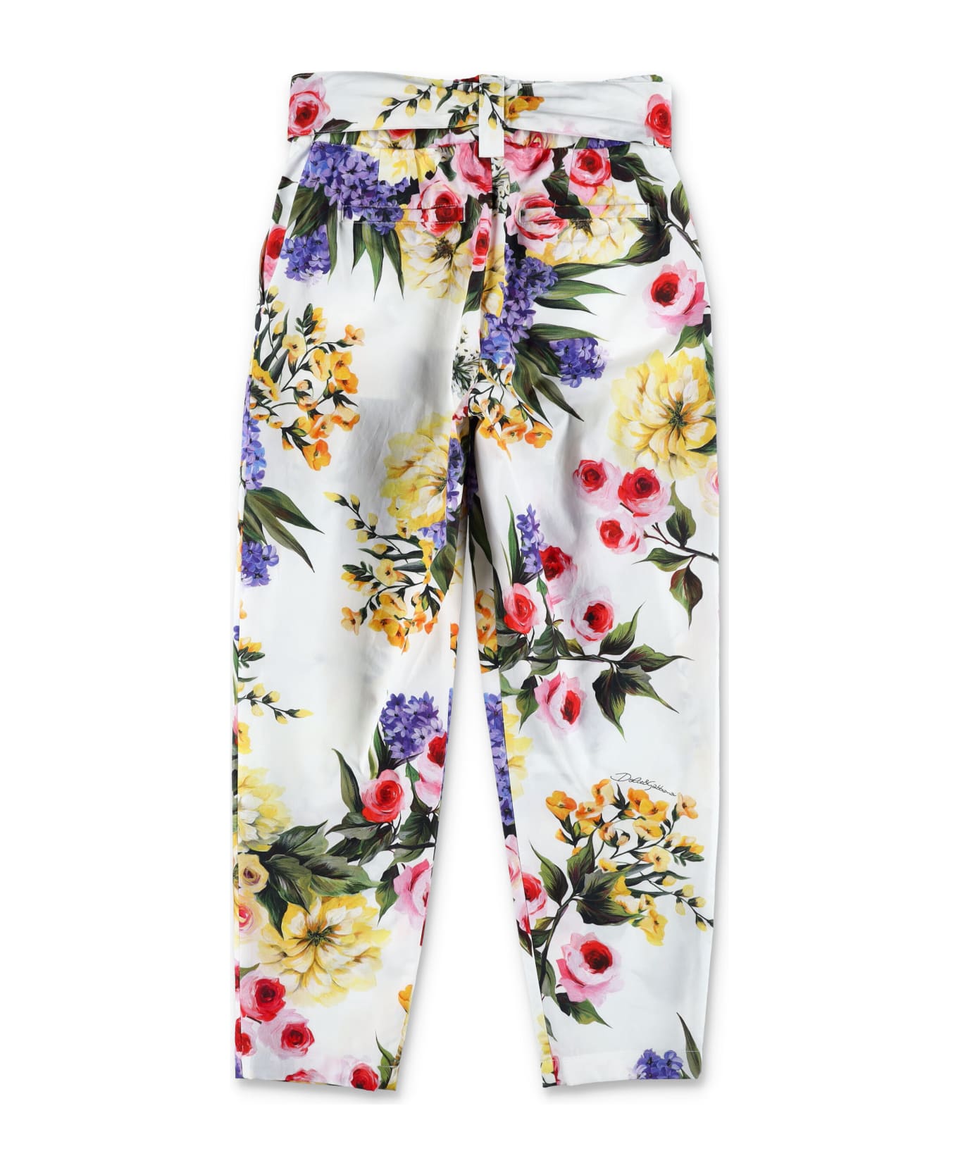 Dolce & Gabbana Garden Print Poplin Pants - GARDEN ボトムス