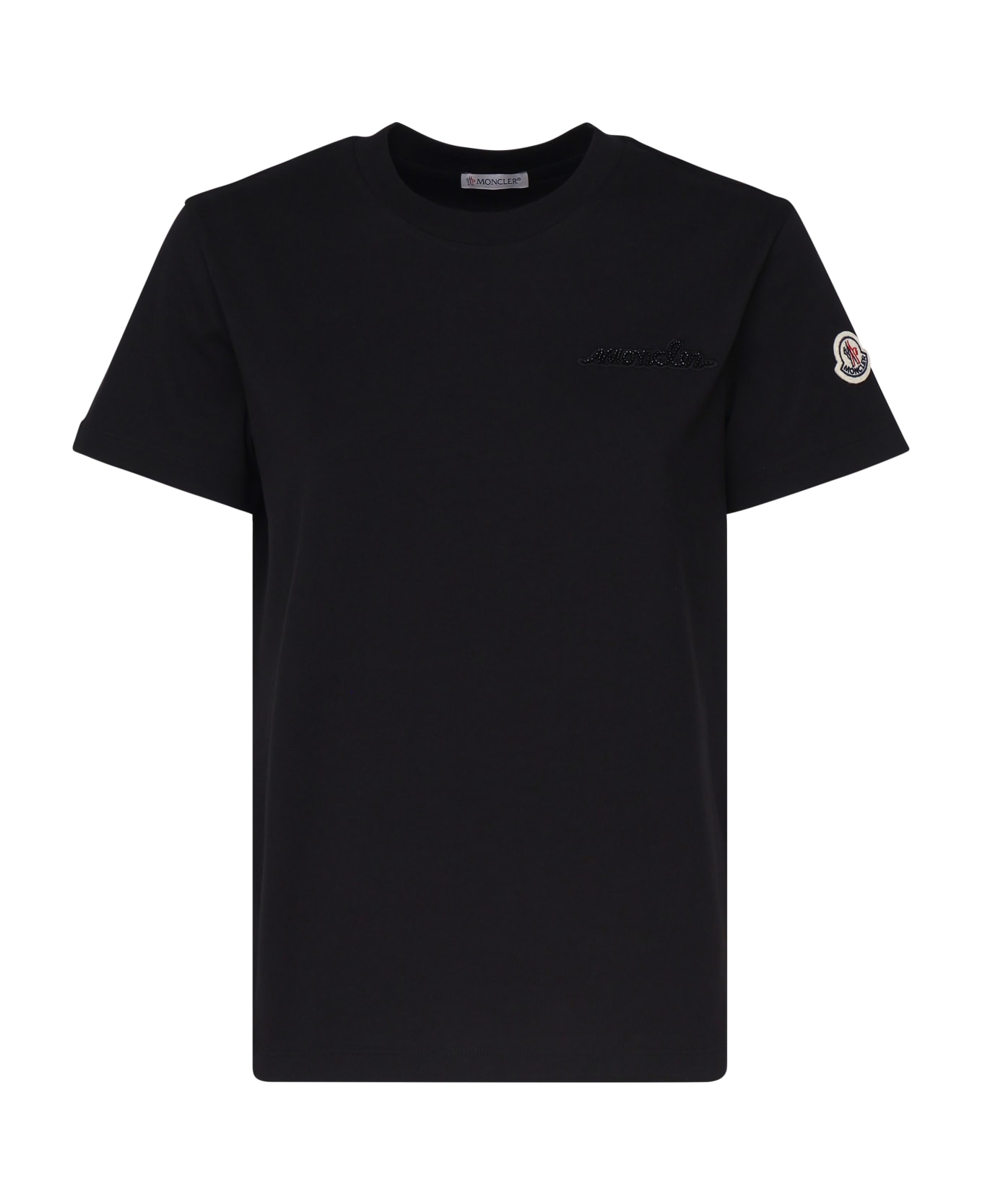 Moncler Beaded Logo T-shirt - Black