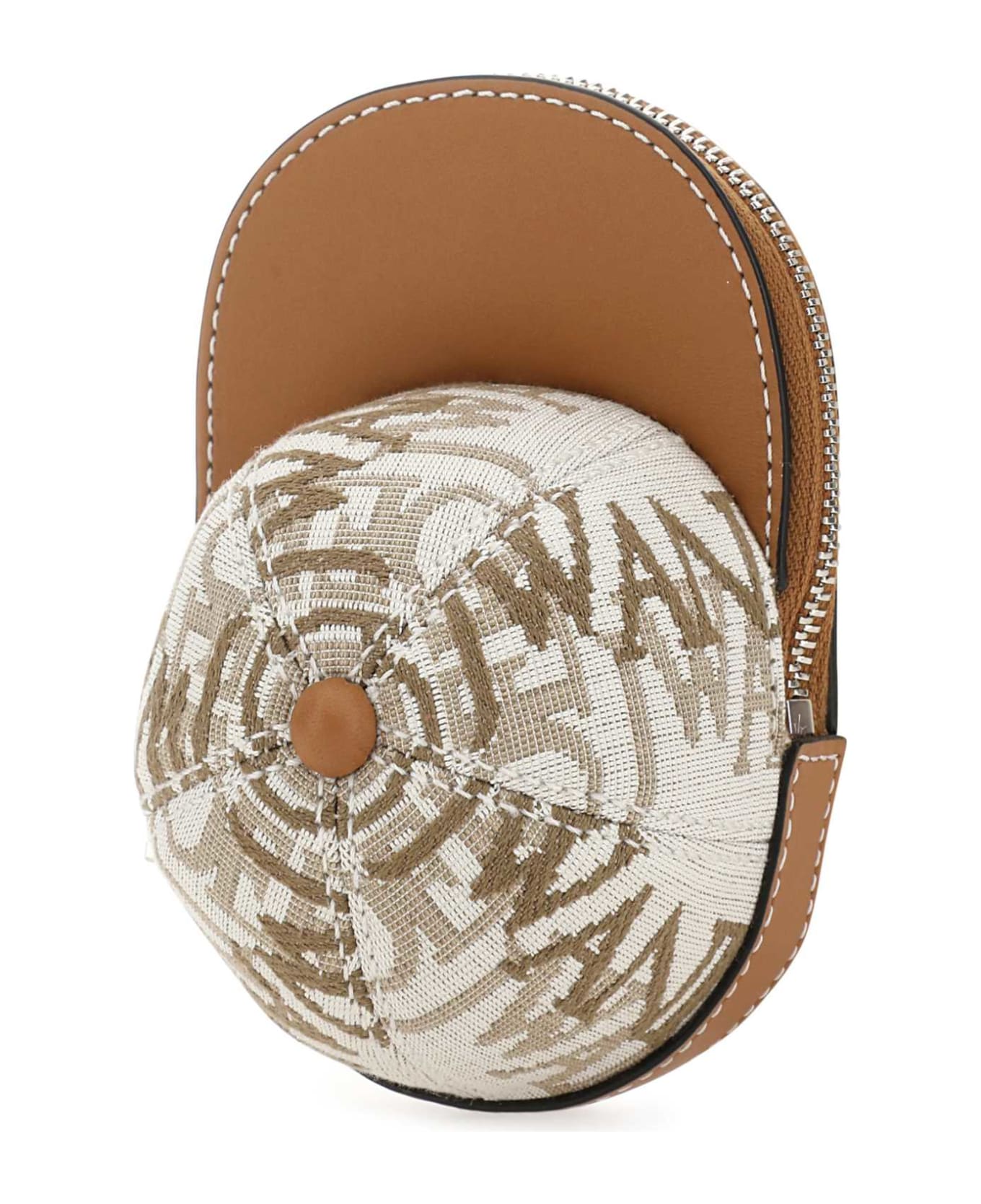 J.W. Anderson Two-tone Canvas And Leather Nano Cap Crossbody Bag - NATURALPECAN ショルダーバッグ