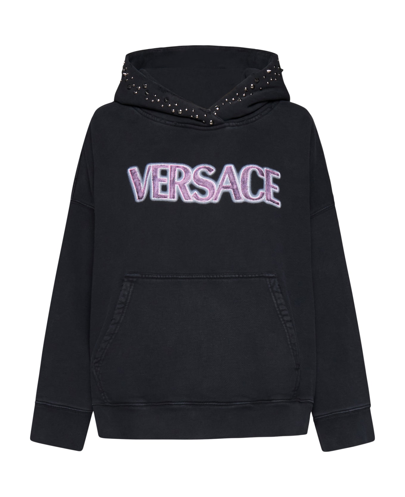 Versace Fleece - Nero fuxia